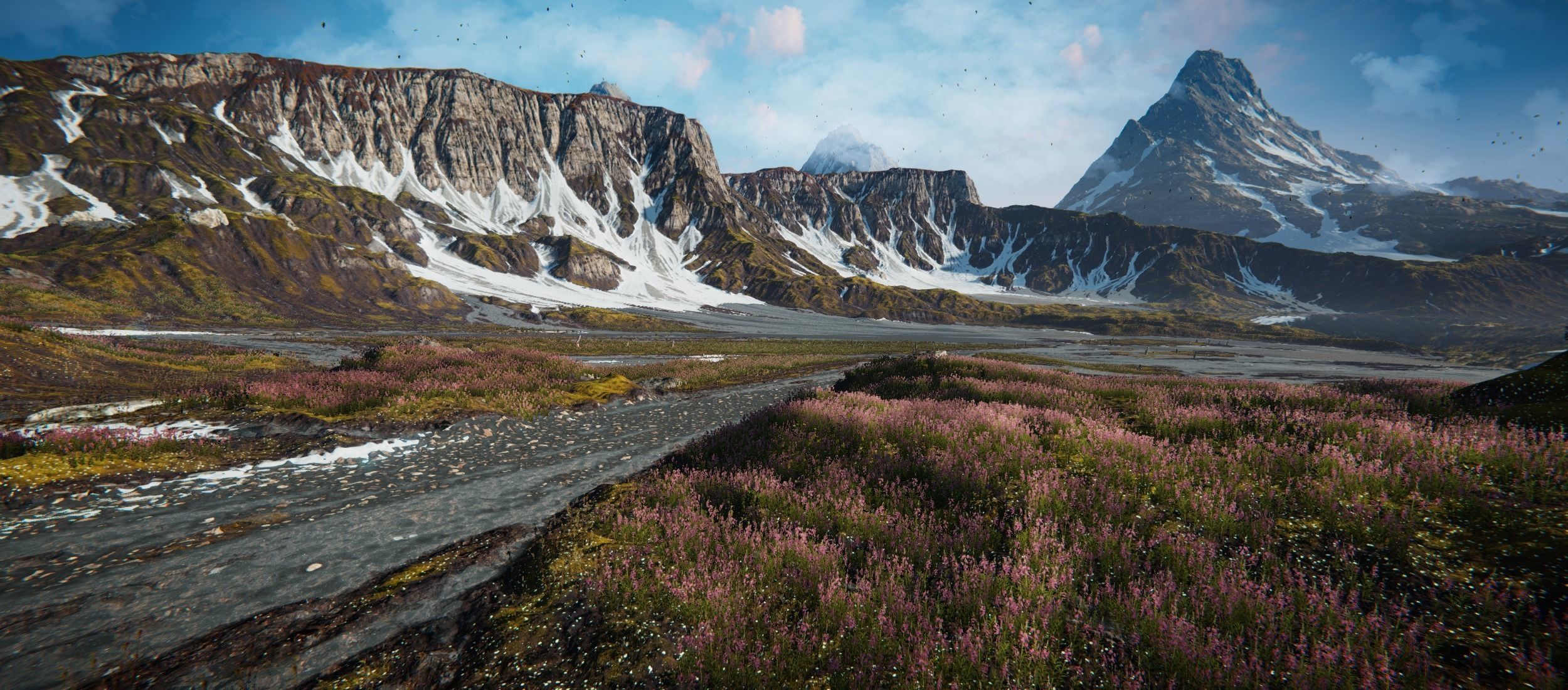 Mountain Lake Valley Environment - Unity 2017 Project Low-poly 3D model_14