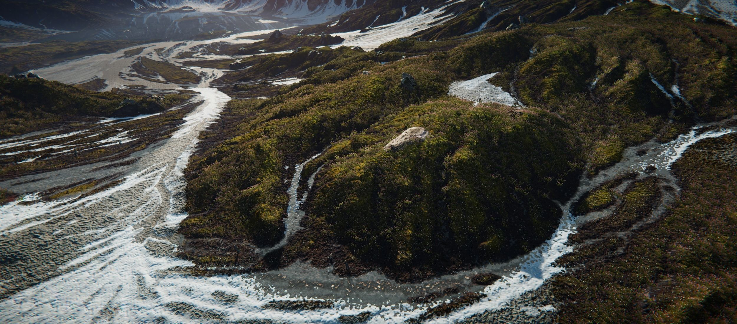 Mountain Lake Valley Environment - Unity 2017 Project Low-poly 3D model_8