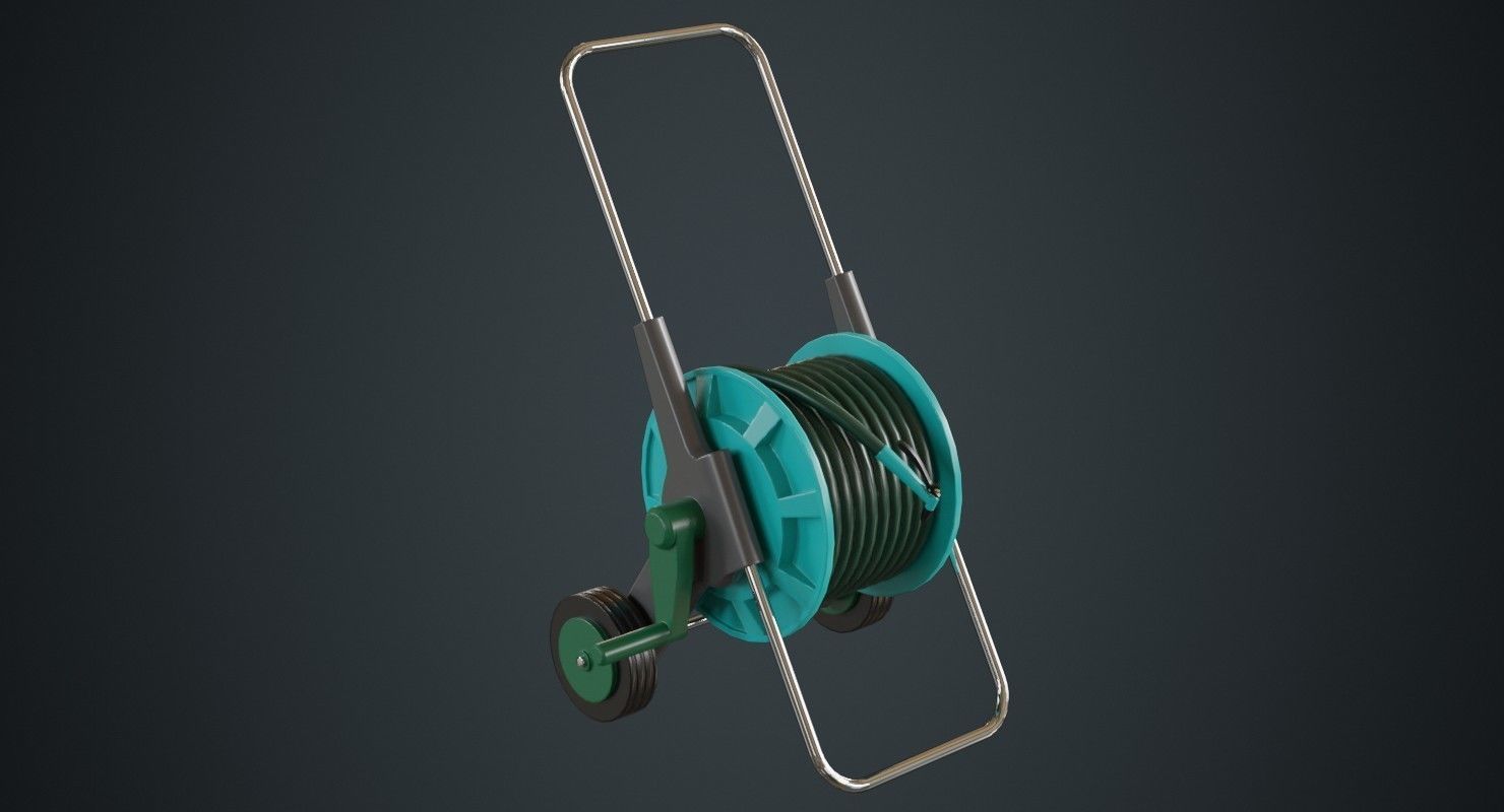 Hose Cart 1A Low-poly 3D model_1