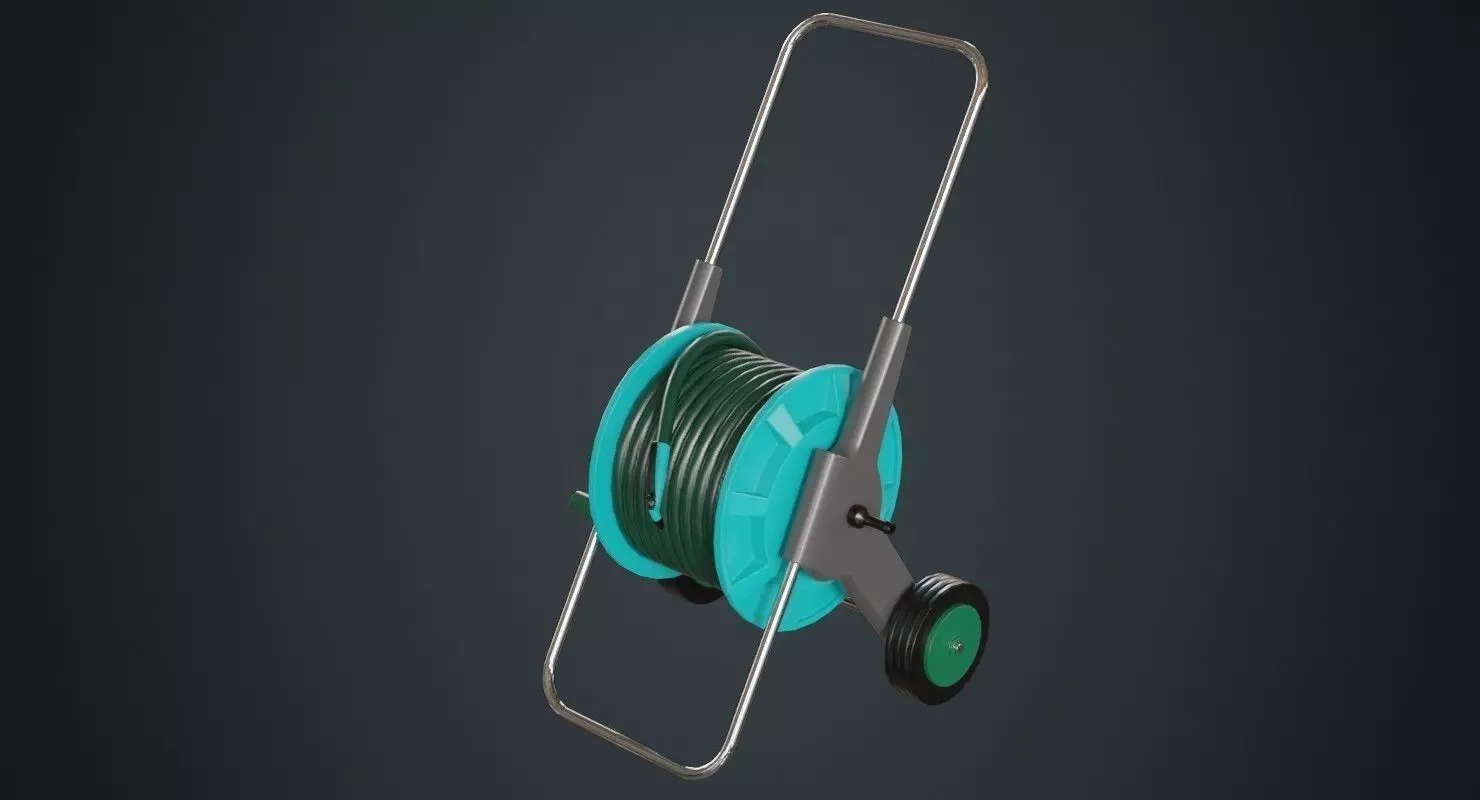 Hose Cart 1A Low-poly 3D model_0