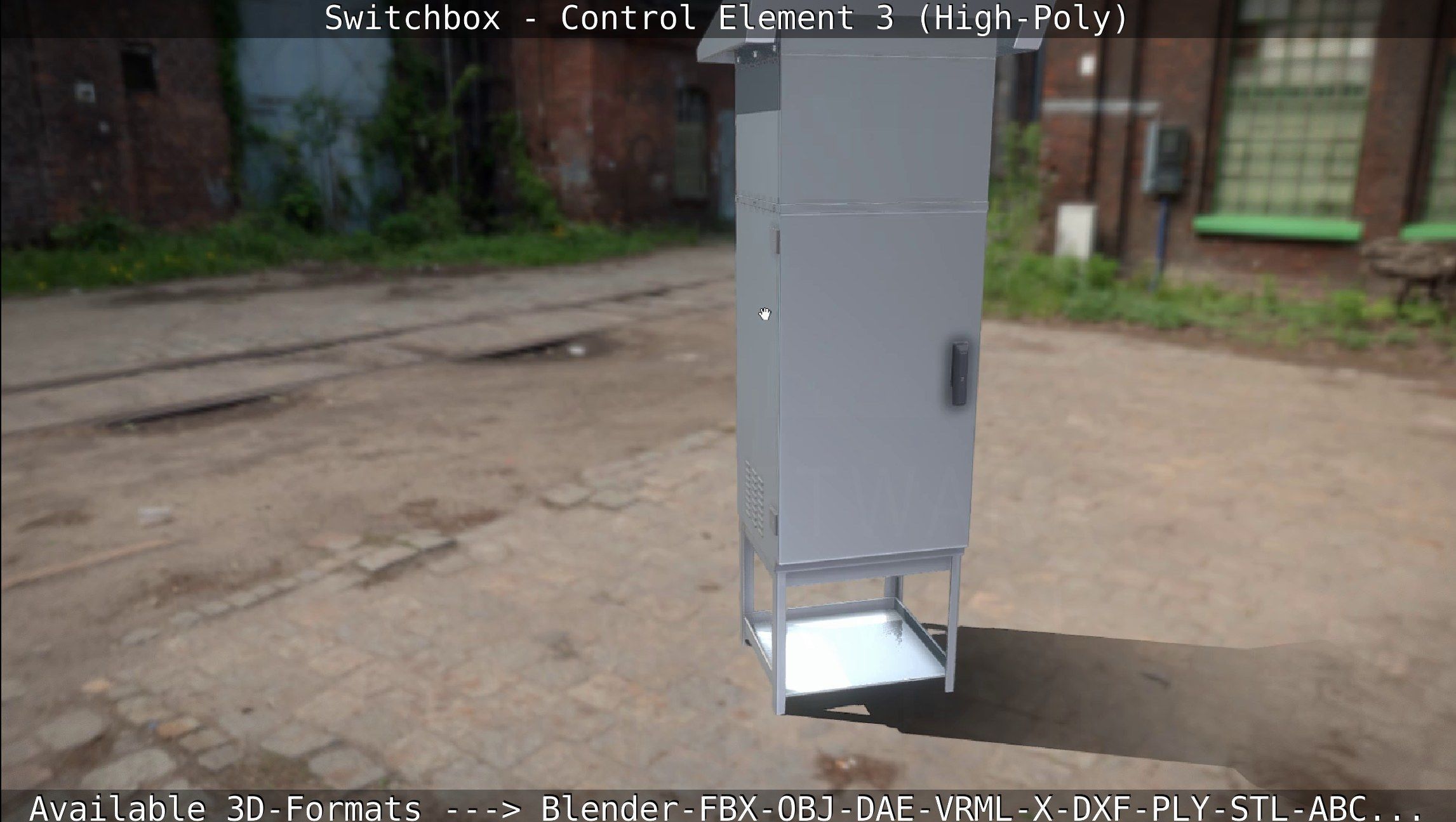Switchbox - Control Element 3 - High-Poly 3D model_90