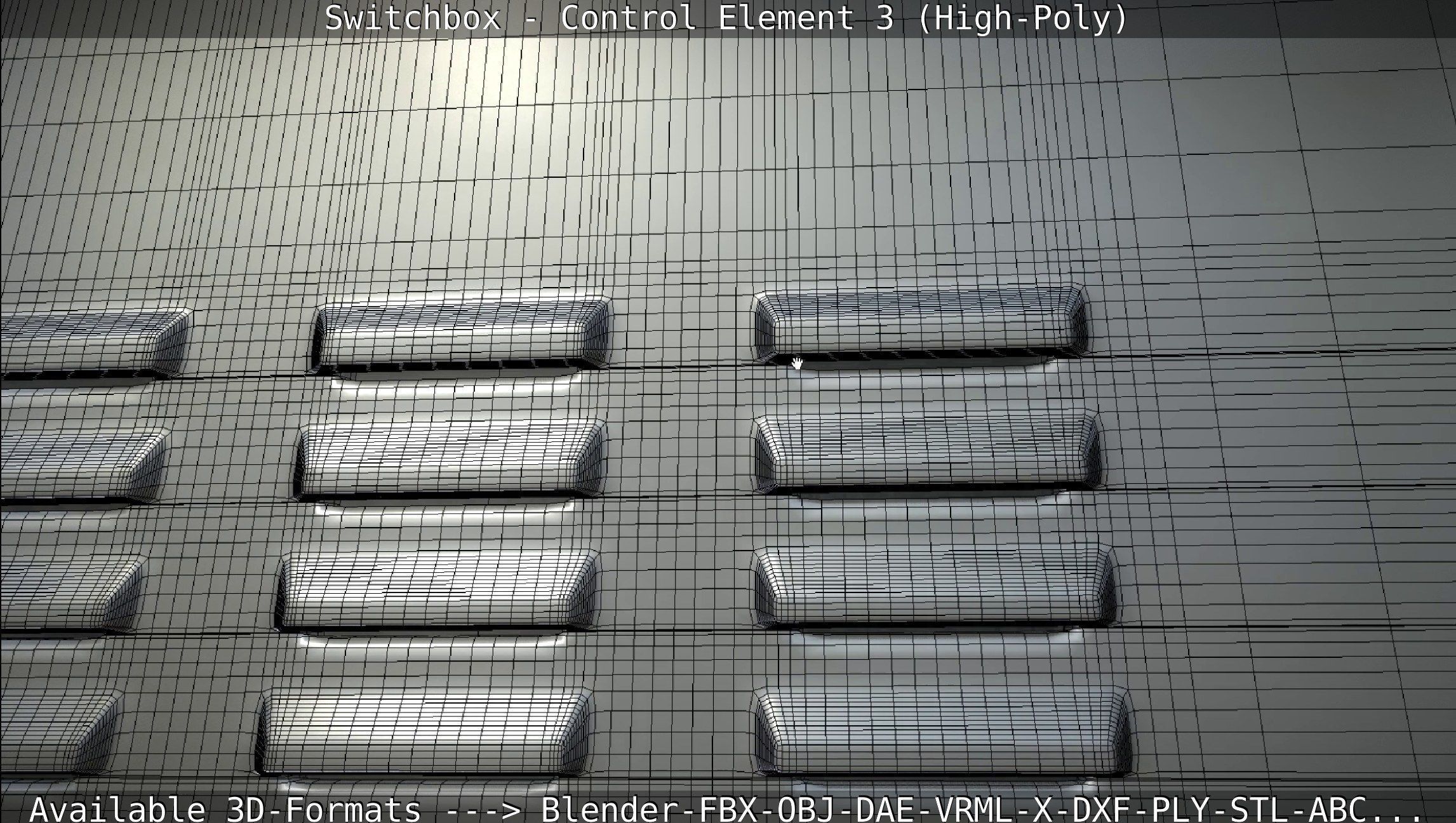 Switchbox - Control Element 3 - High-Poly 3D model_107