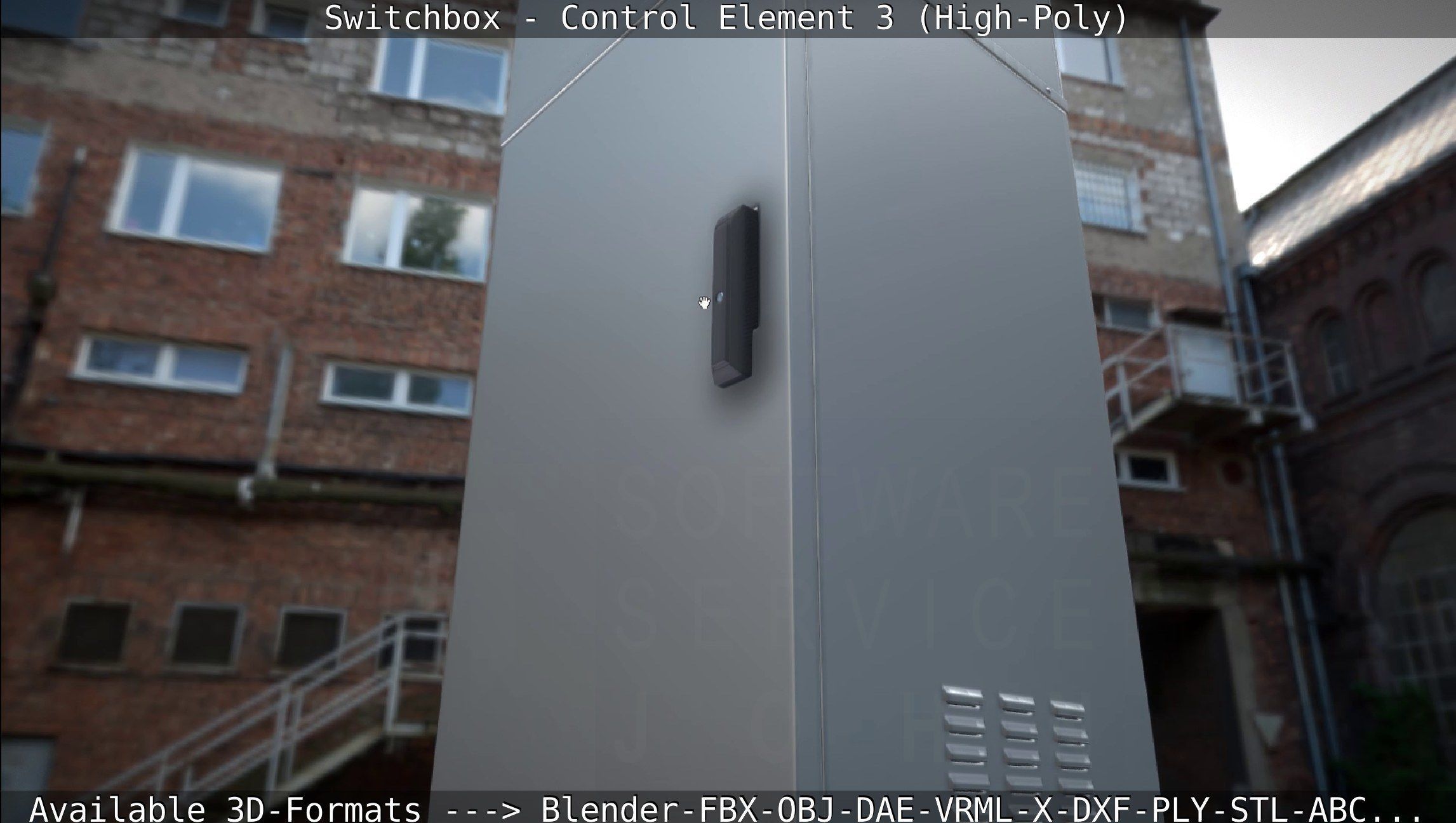 Switchbox - Control Element 3 - High-Poly 3D model_18