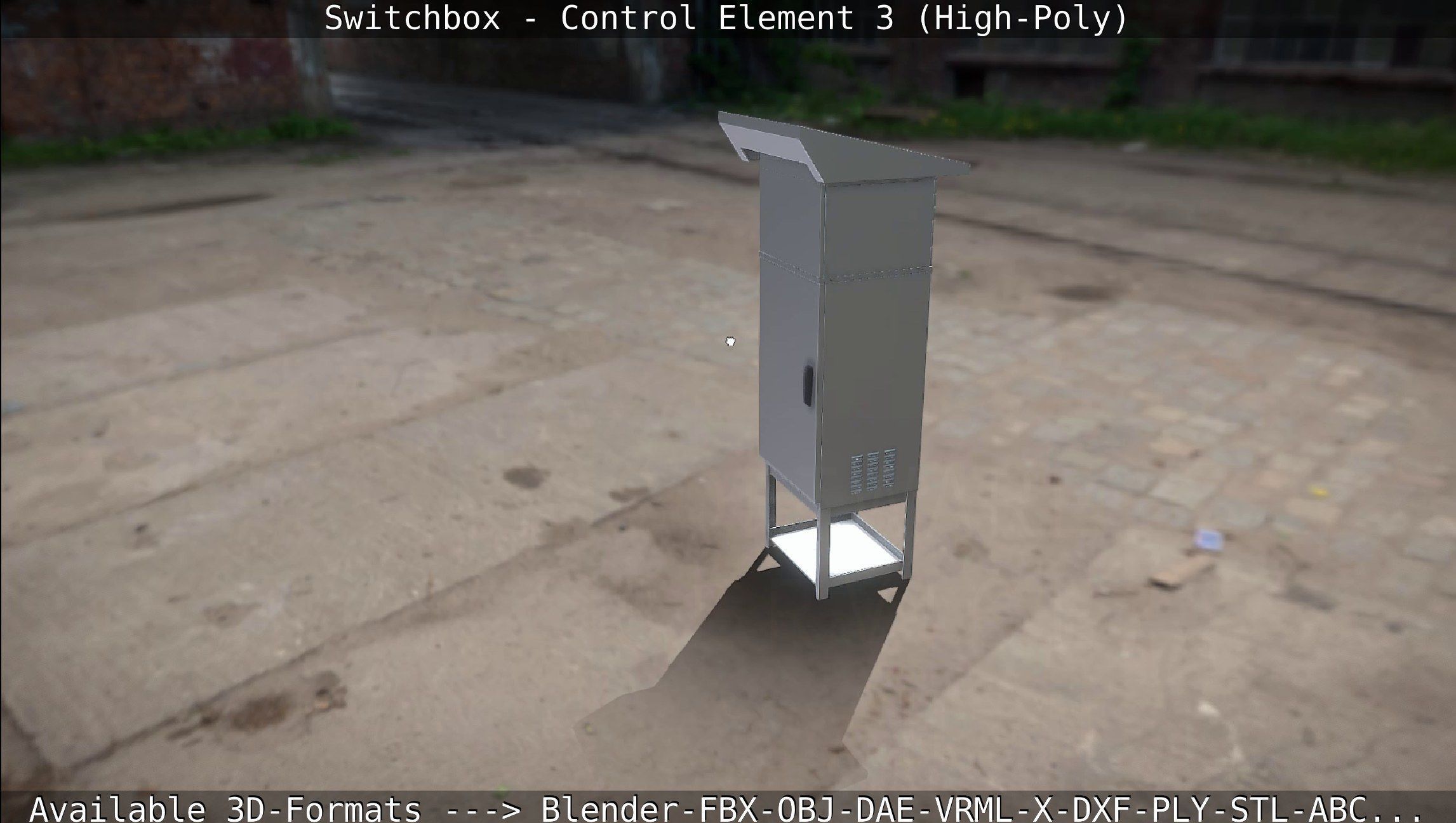 Switchbox - Control Element 3 - High-Poly 3D model_84