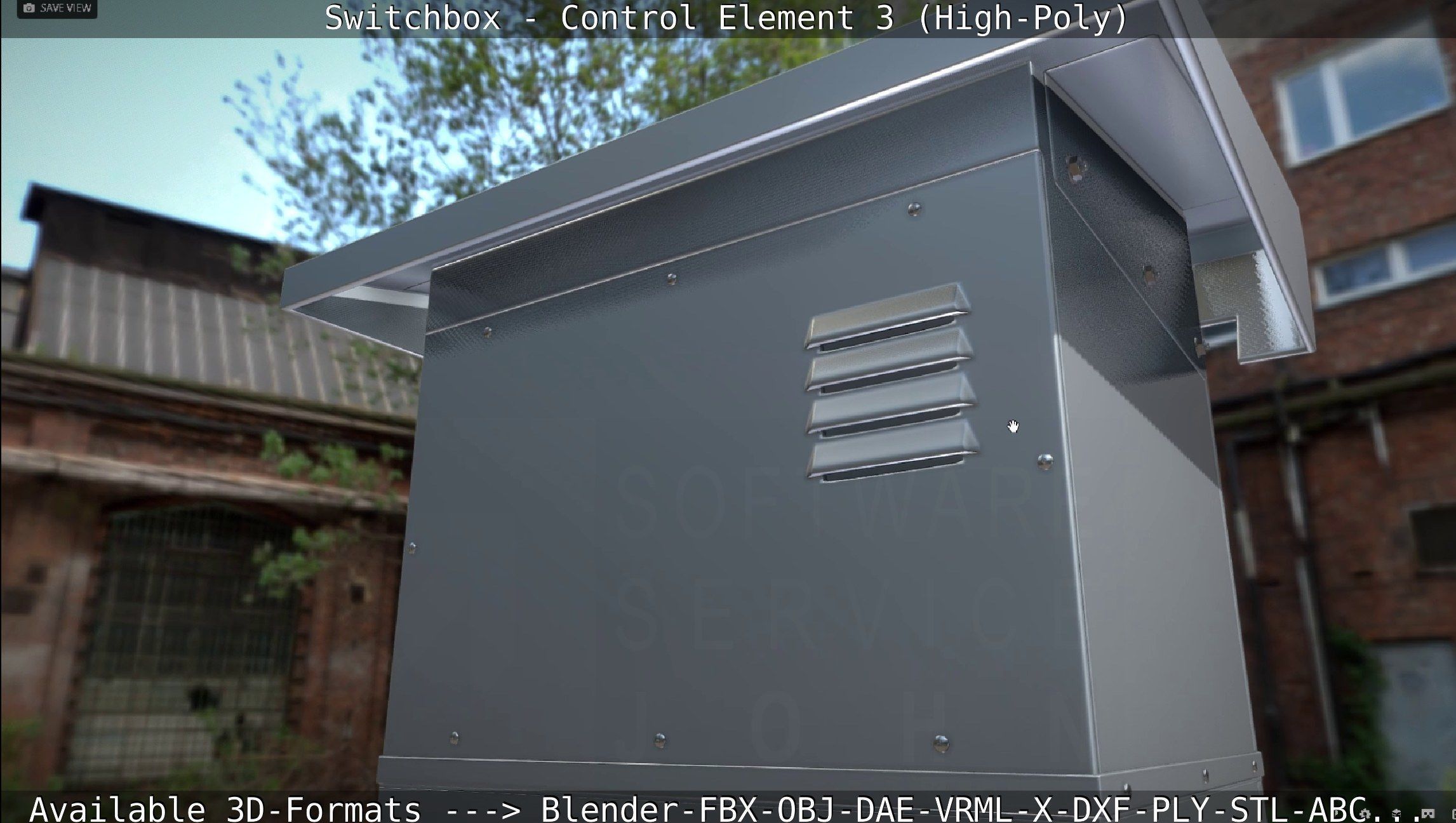 Switchbox - Control Element 3 - High-Poly 3D model_45