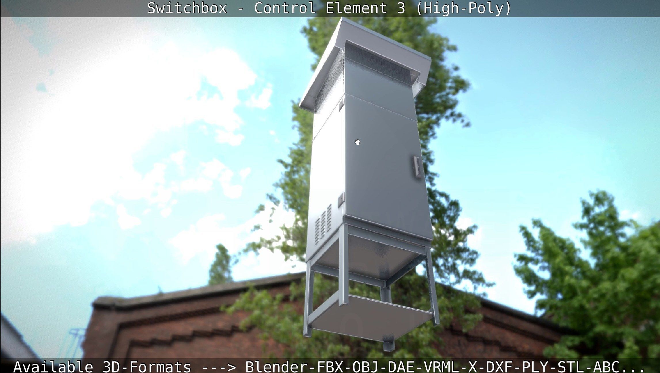 Switchbox - Control Element 3 - High-Poly 3D model_78