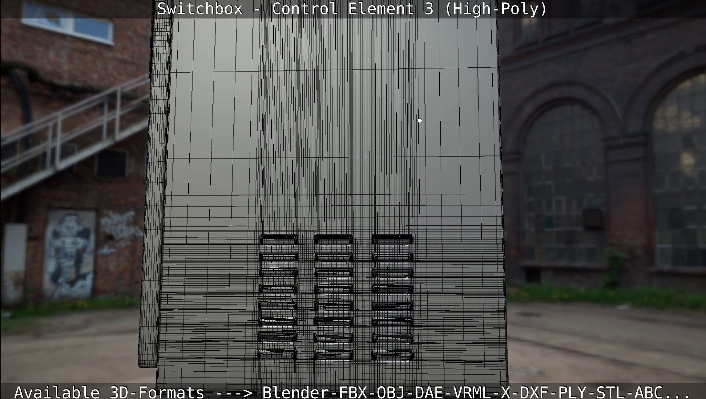 Switchbox - Control Element 3 - High-Poly 3D model_109