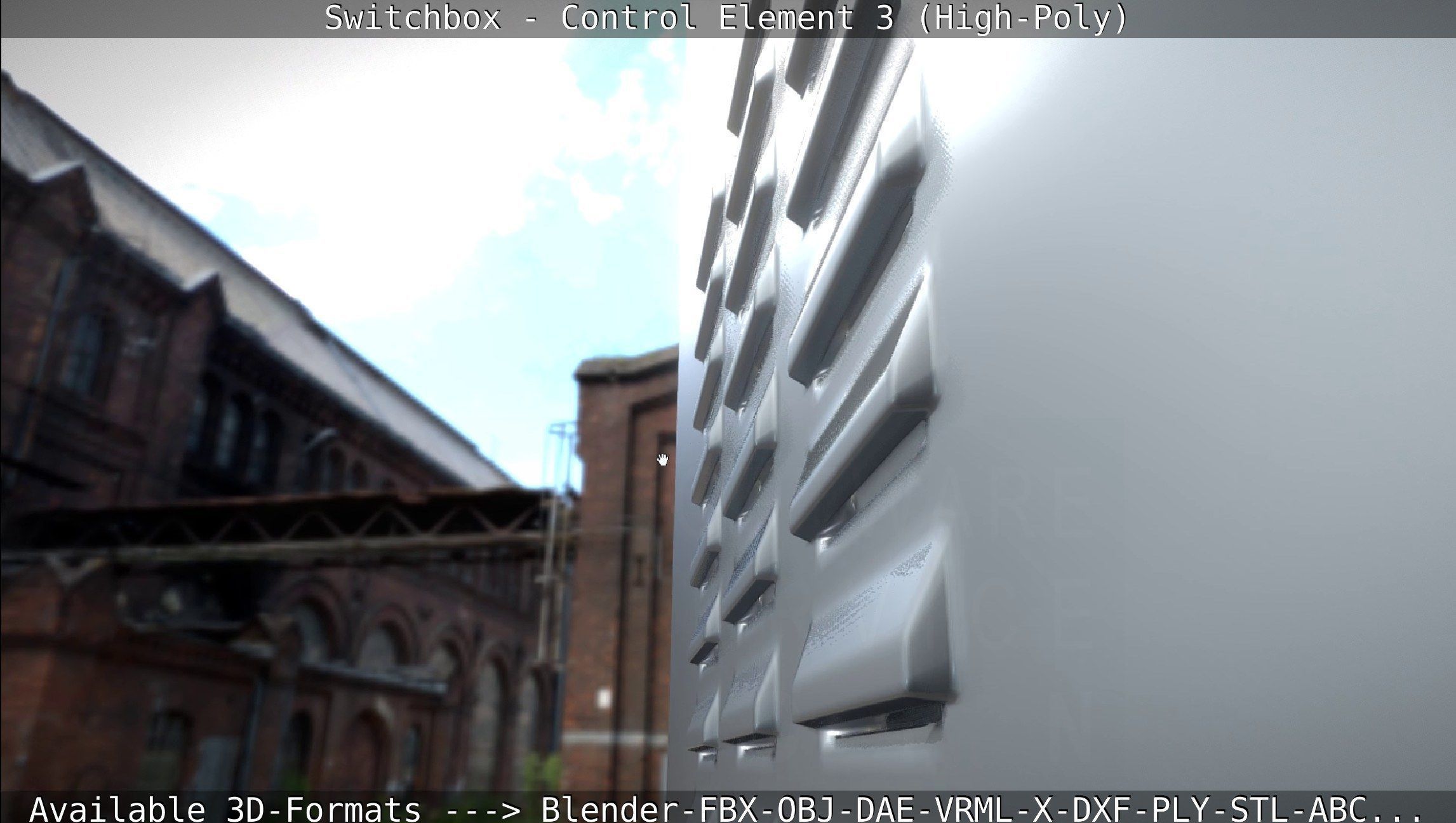 Switchbox - Control Element 3 - High-Poly 3D model_60