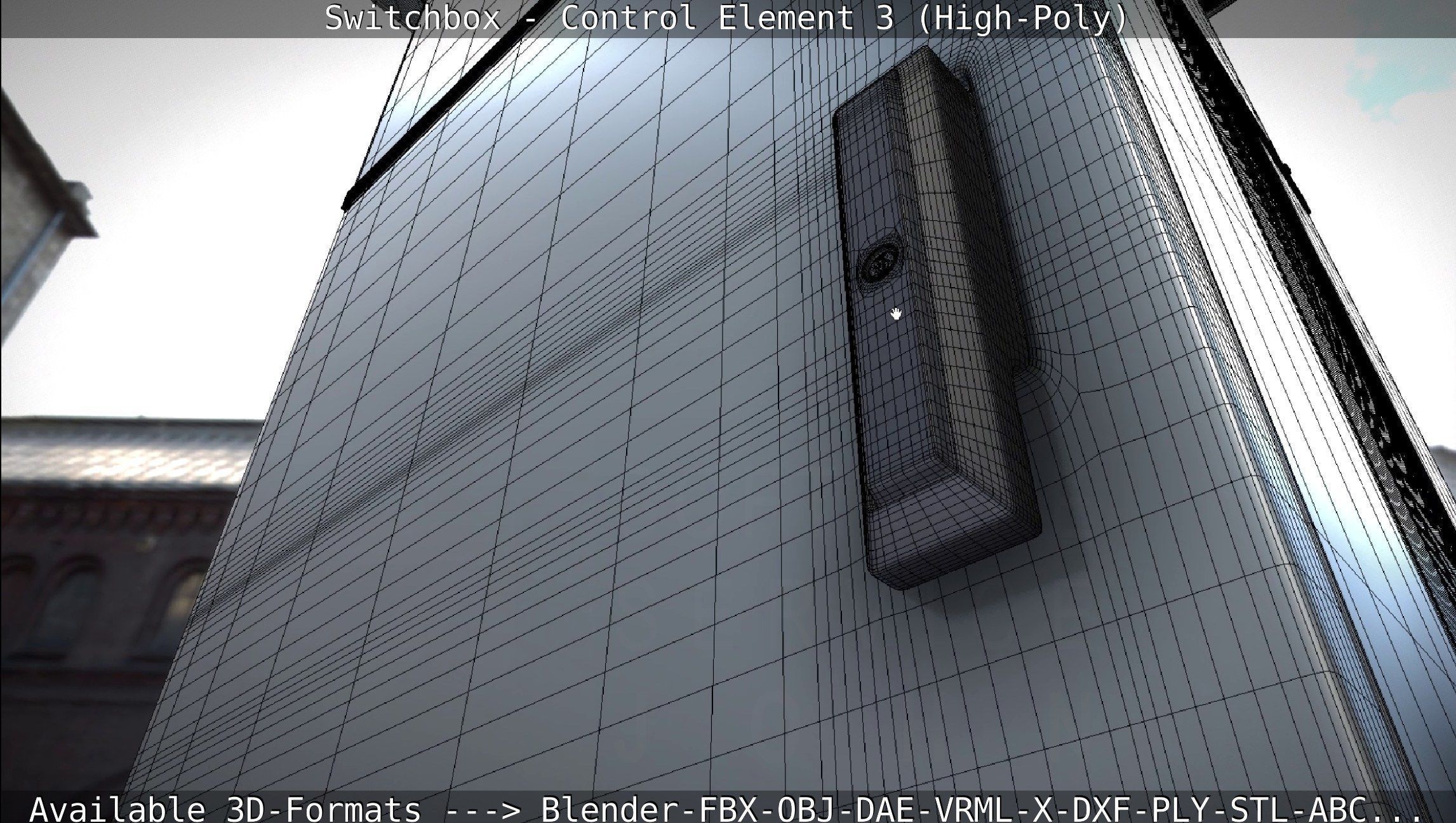 Switchbox - Control Element 3 - High-Poly 3D model_100