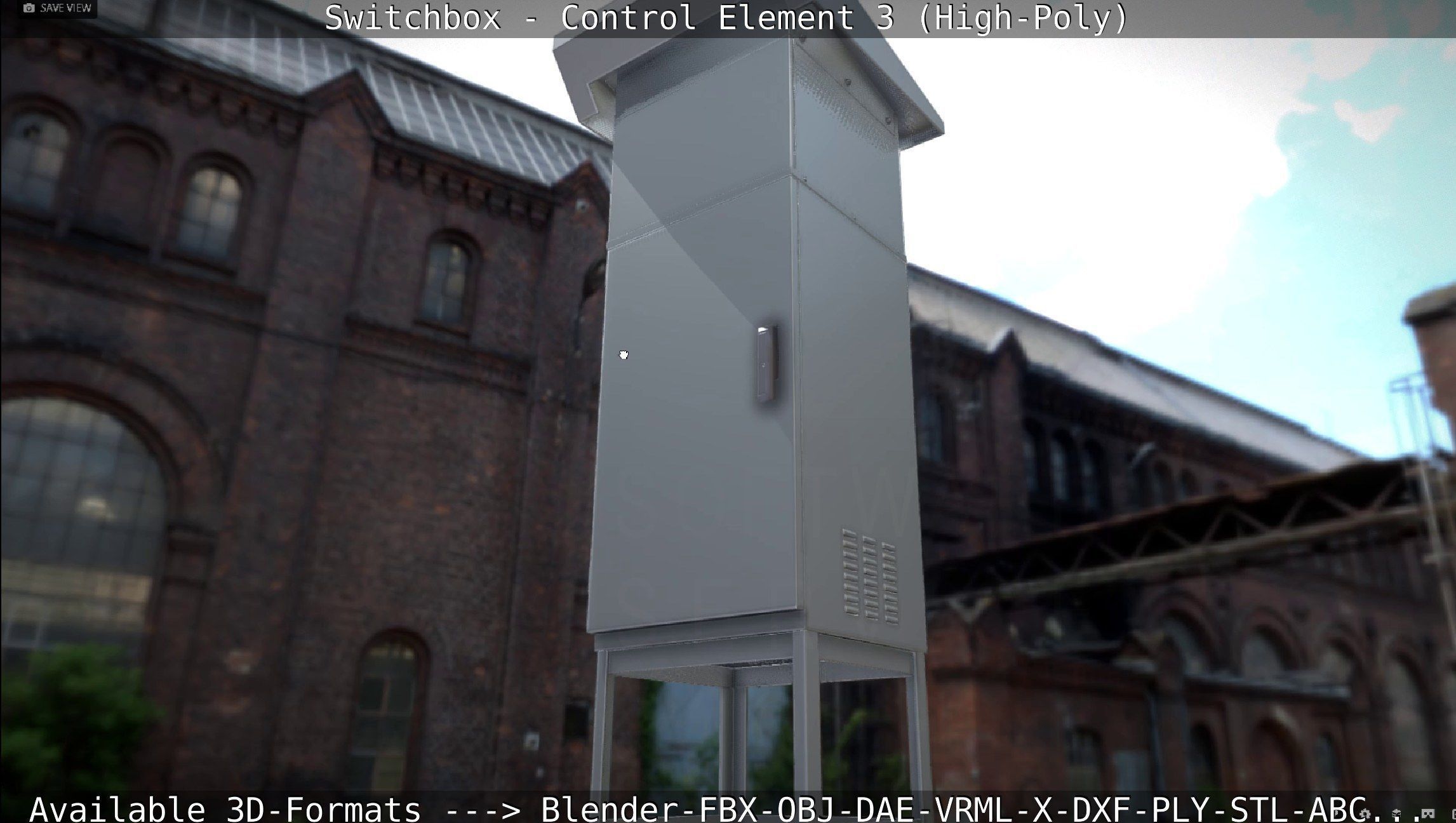 Switchbox - Control Element 3 - High-Poly 3D model_14