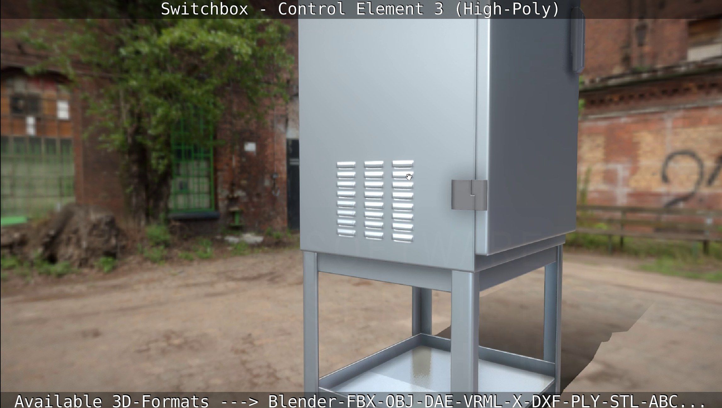 Switchbox - Control Element 3 - High-Poly 3D model_66