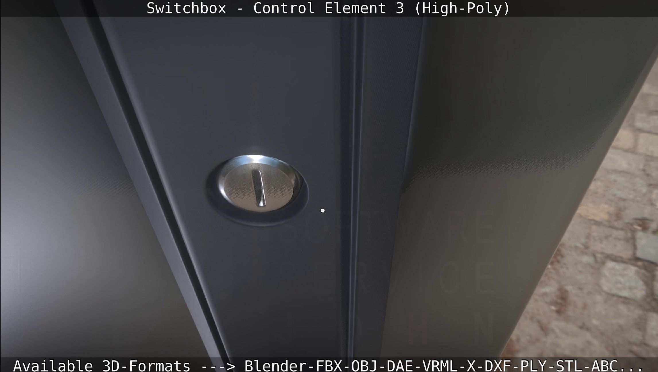Switchbox - Control Element 3 - High-Poly 3D model_25