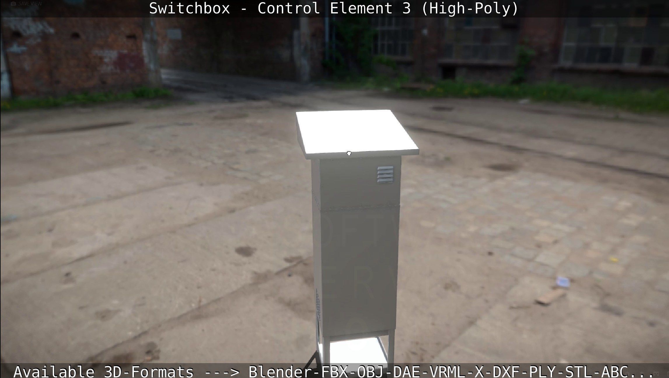 Switchbox - Control Element 3 - High-Poly 3D model_9