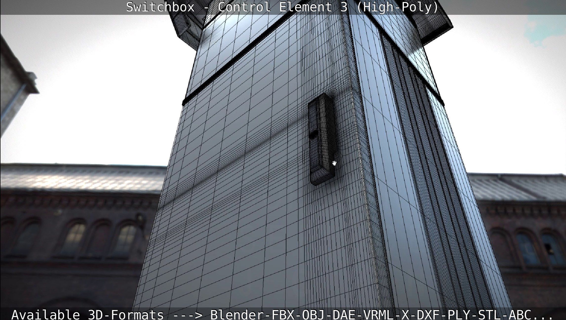 Switchbox - Control Element 3 - High-Poly 3D model_101
