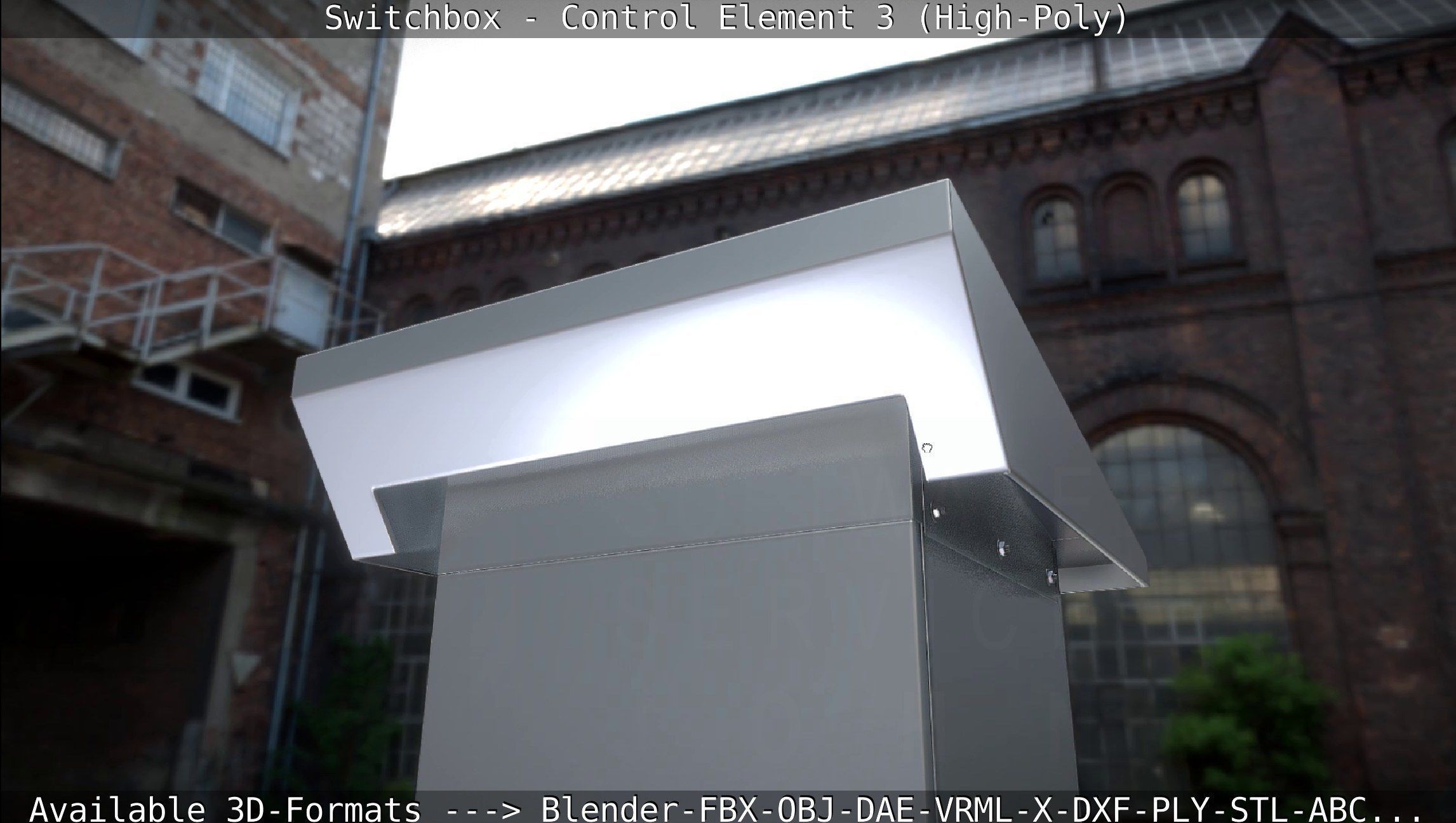 Switchbox - Control Element 3 - High-Poly 3D model_33