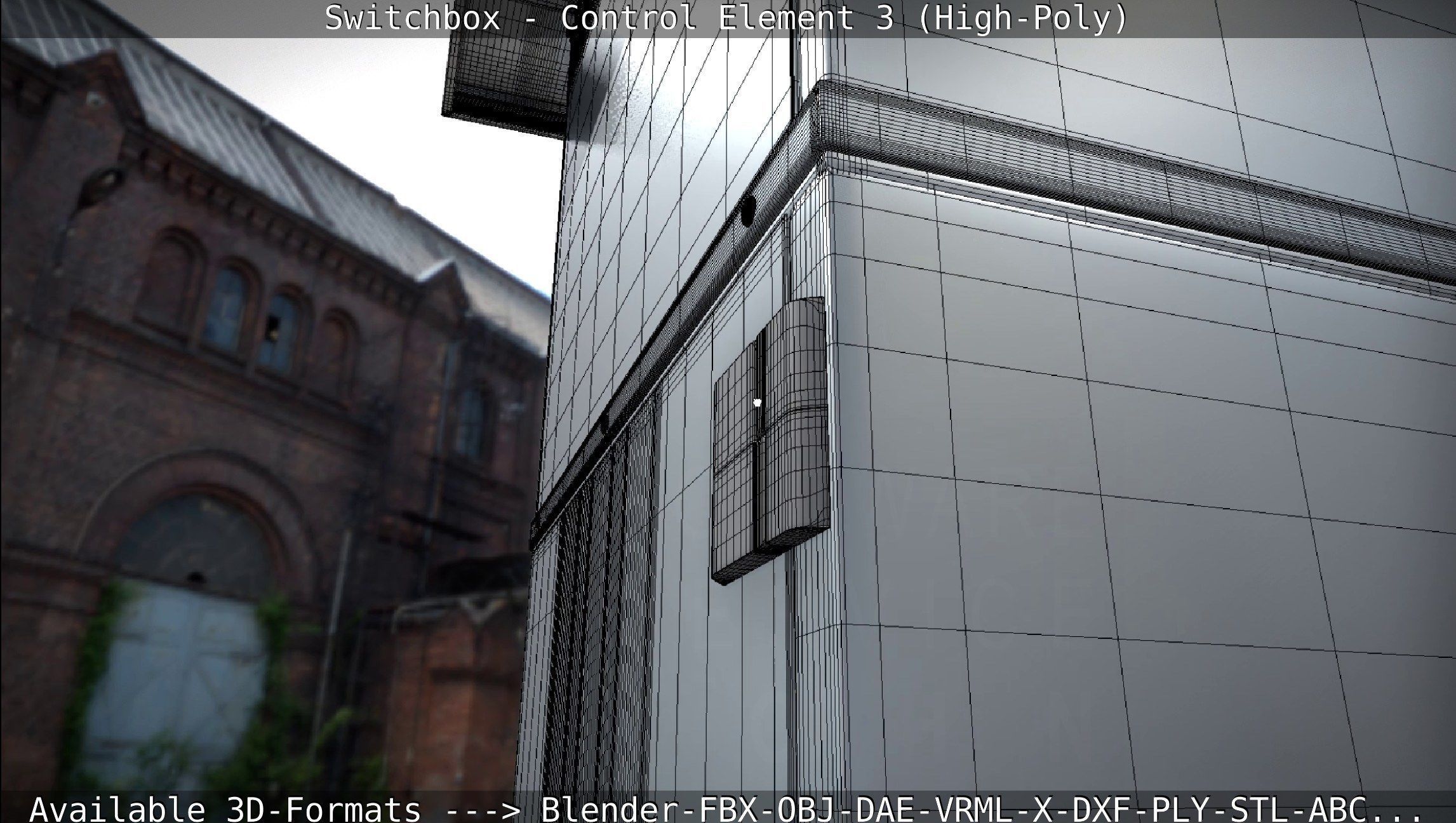 Switchbox - Control Element 3 - High-Poly 3D model_97