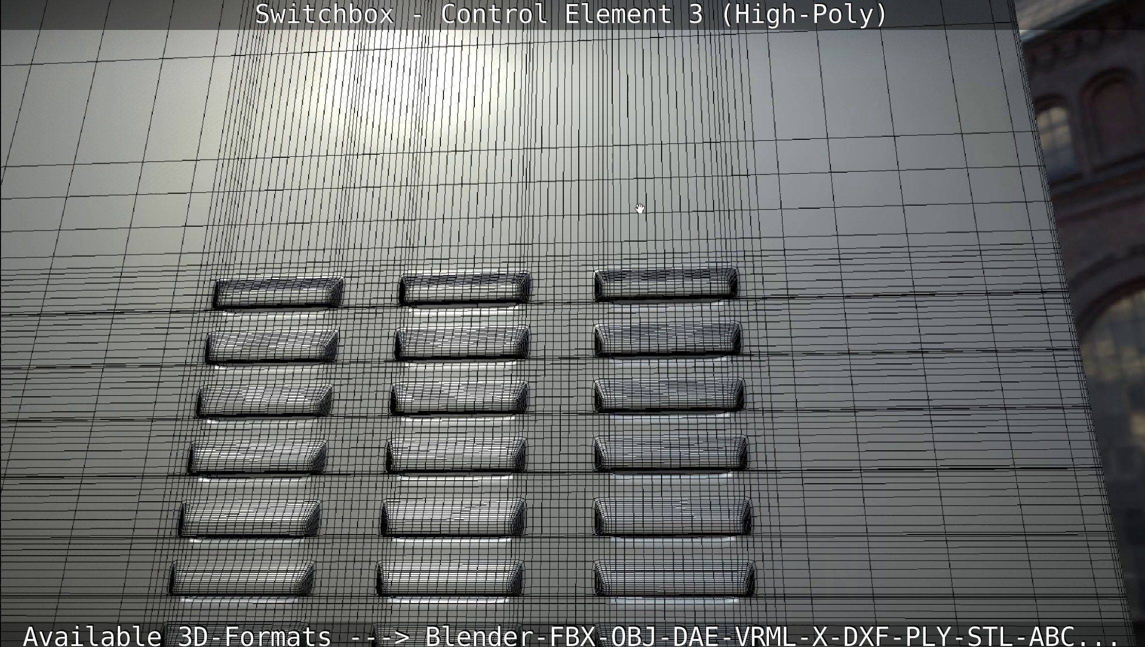 Switchbox - Control Element 3 - High-Poly 3D model_108