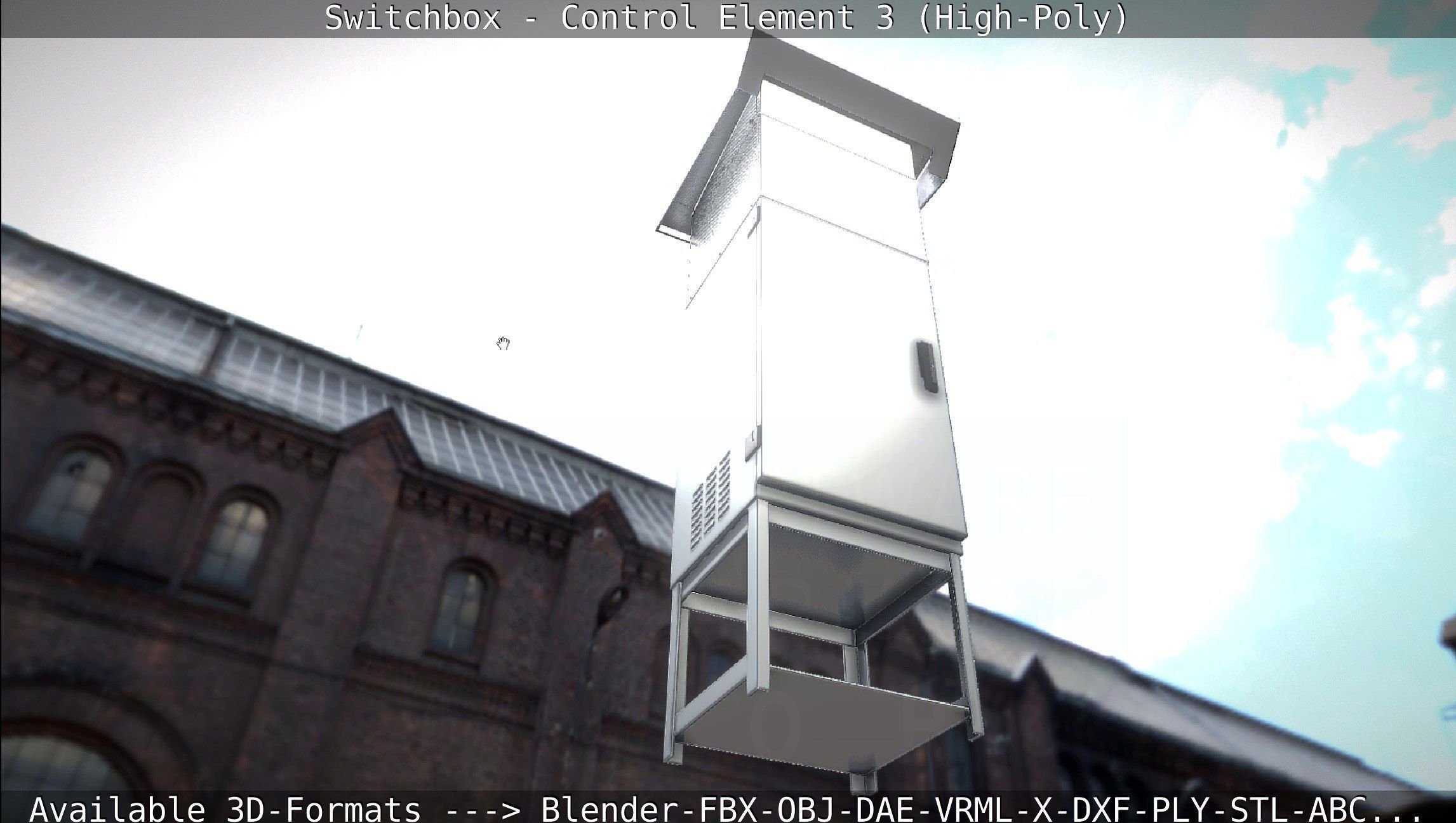 Switchbox - Control Element 3 - High-Poly 3D model_81