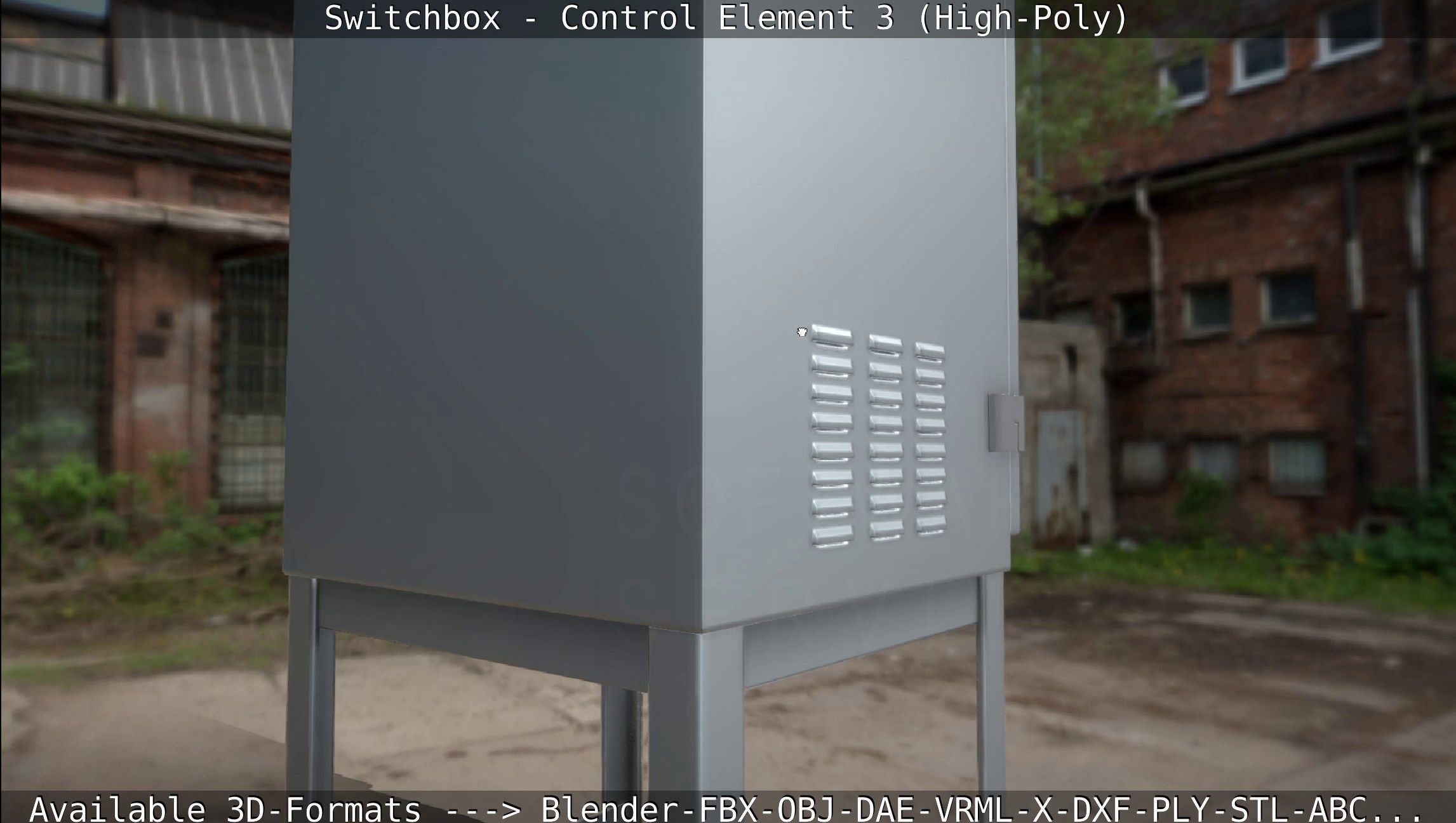 Switchbox - Control Element 3 - High-Poly 3D model_54