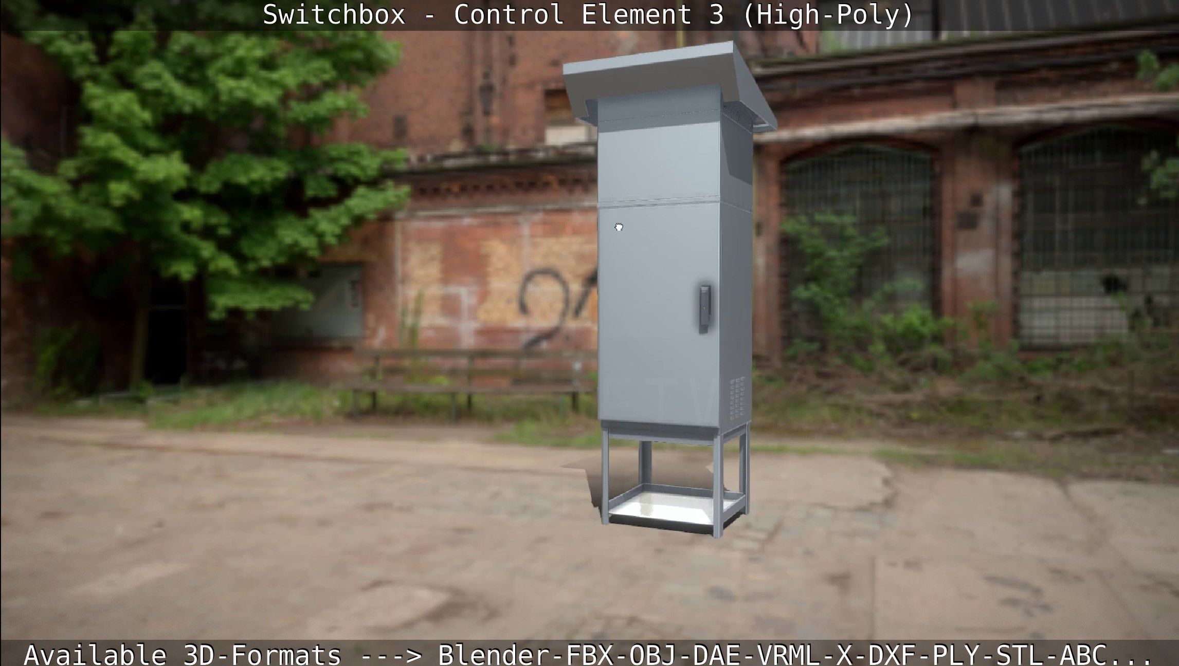 Switchbox - Control Element 3 - High-Poly 3D model_87