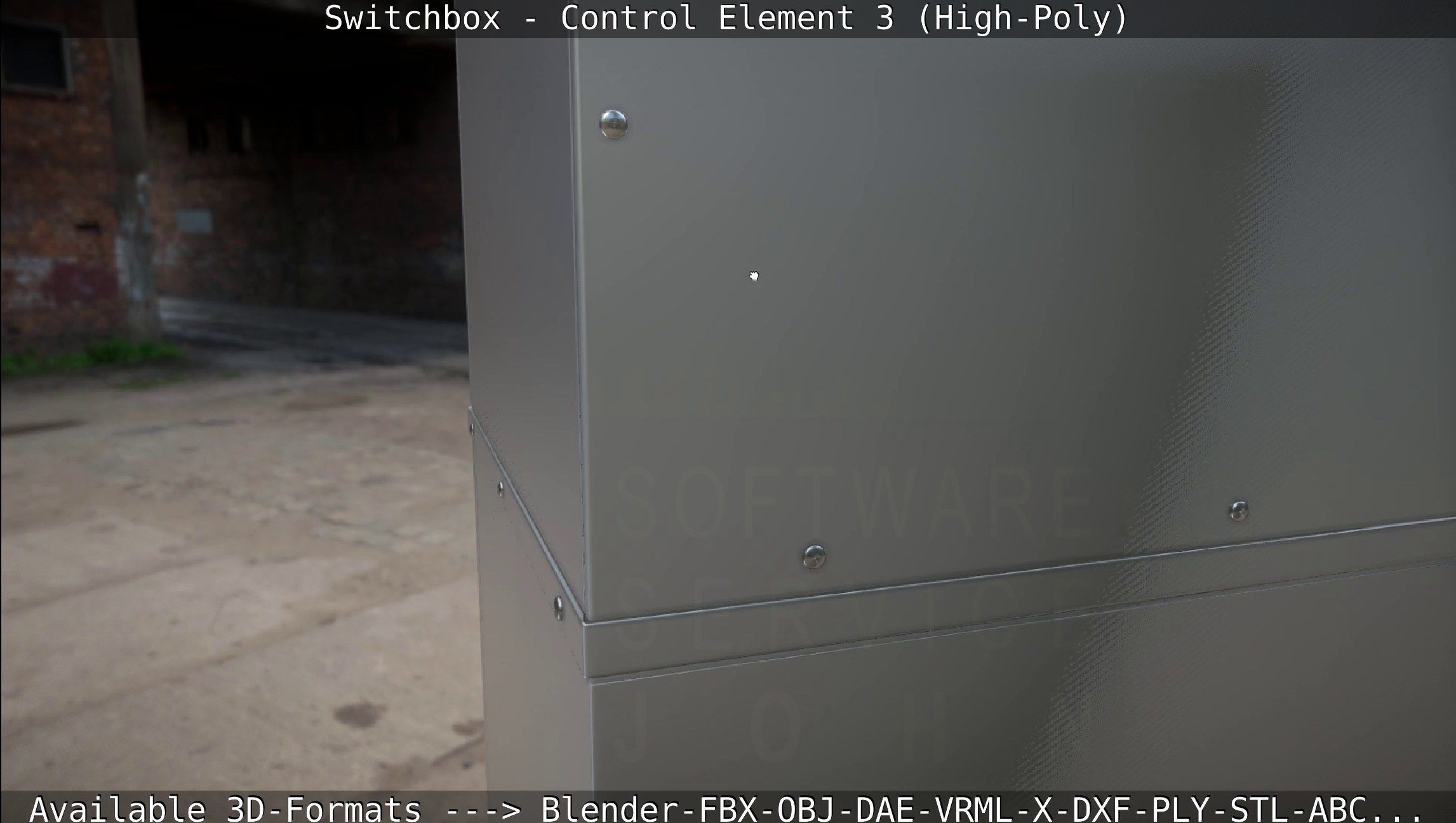 Switchbox - Control Element 3 - High-Poly 3D model_7