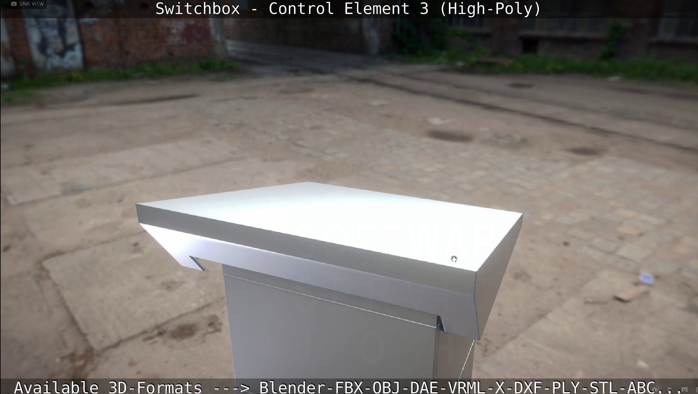 Switchbox - Control Element 3 - High-Poly 3D model_32