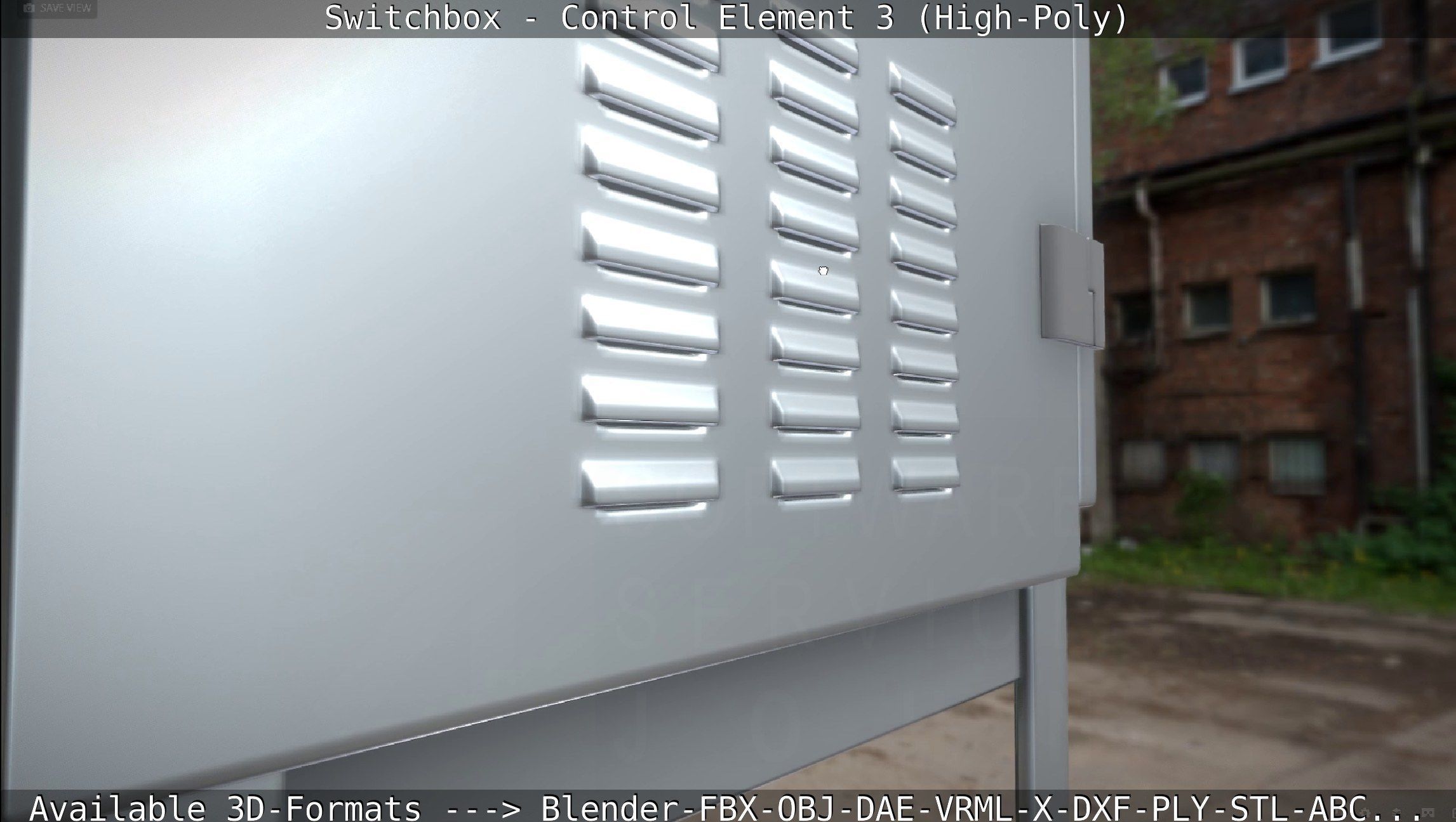 Switchbox - Control Element 3 - High-Poly 3D model_56