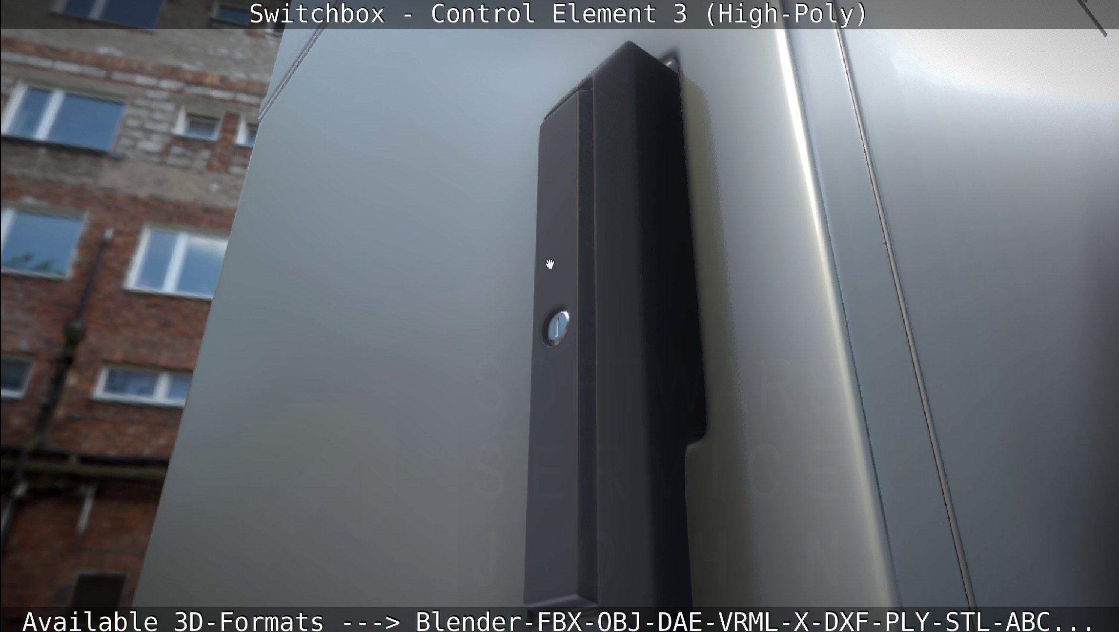 Switchbox - Control Element 3 - High-Poly 3D model_21