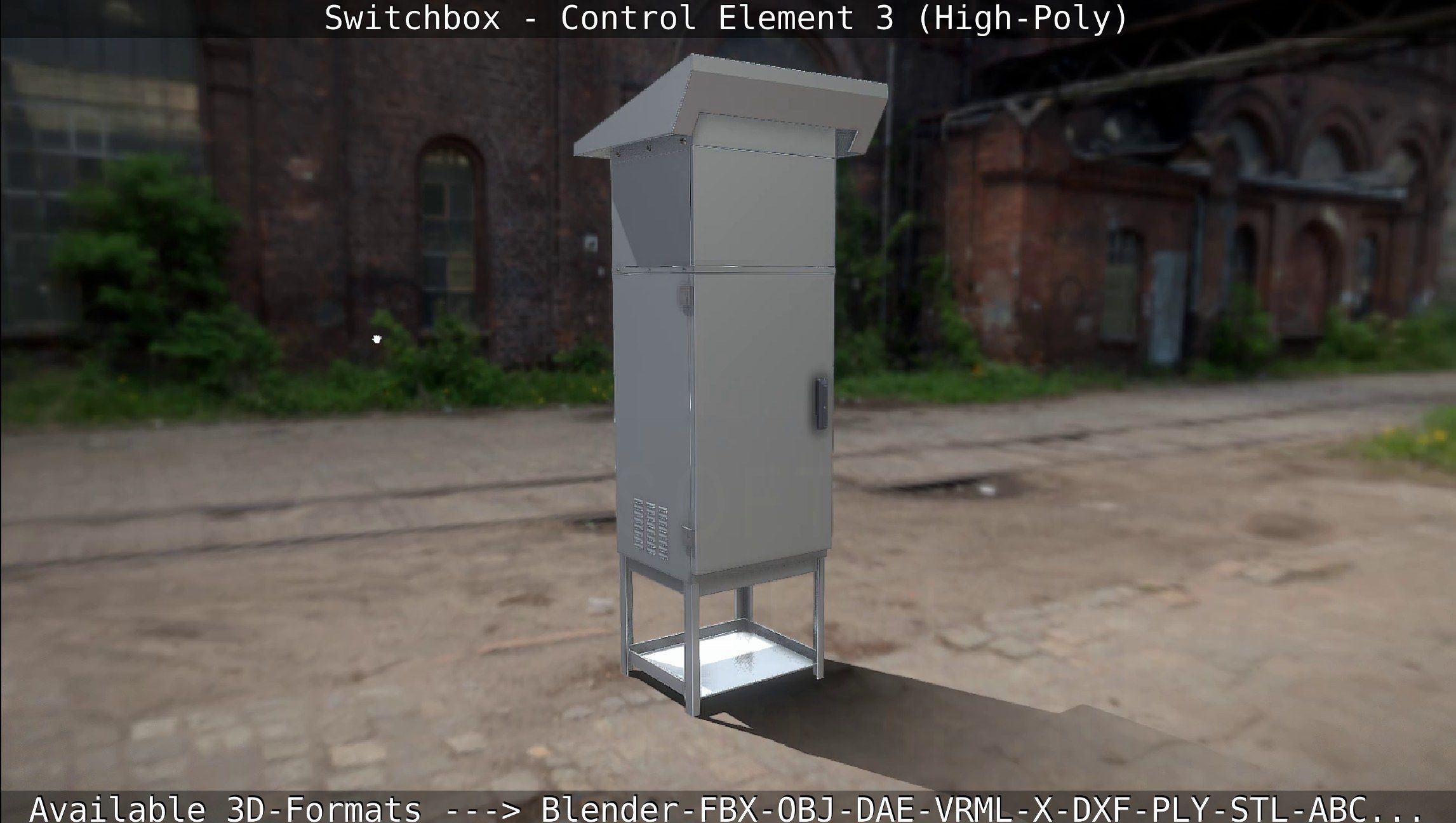 Switchbox - Control Element 3 - High-Poly 3D model_12