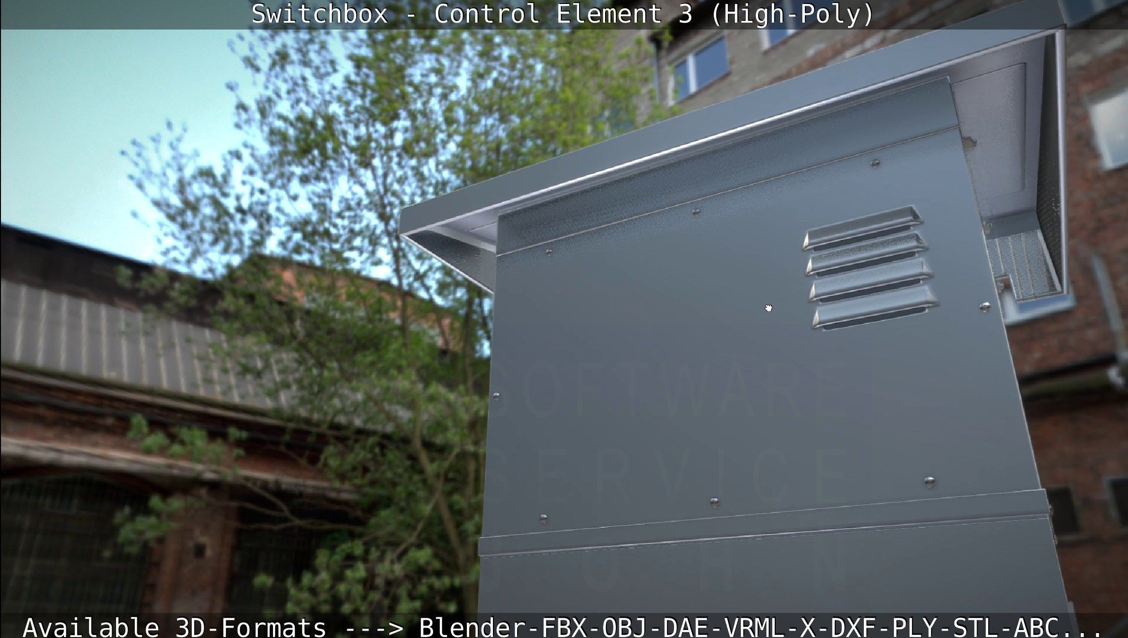 Switchbox - Control Element 3 - High-Poly 3D model_43