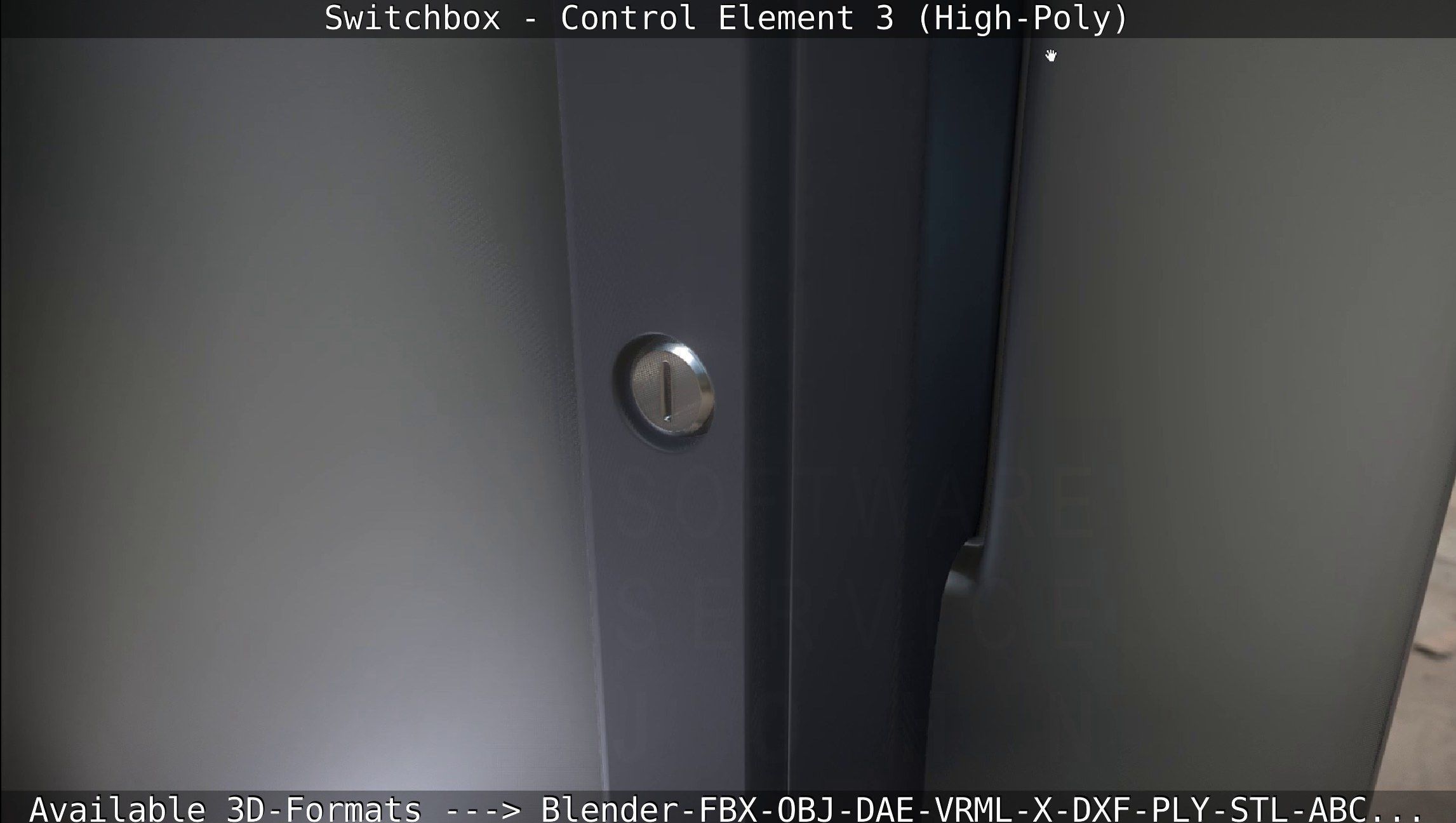 Switchbox - Control Element 3 - High-Poly 3D model_28