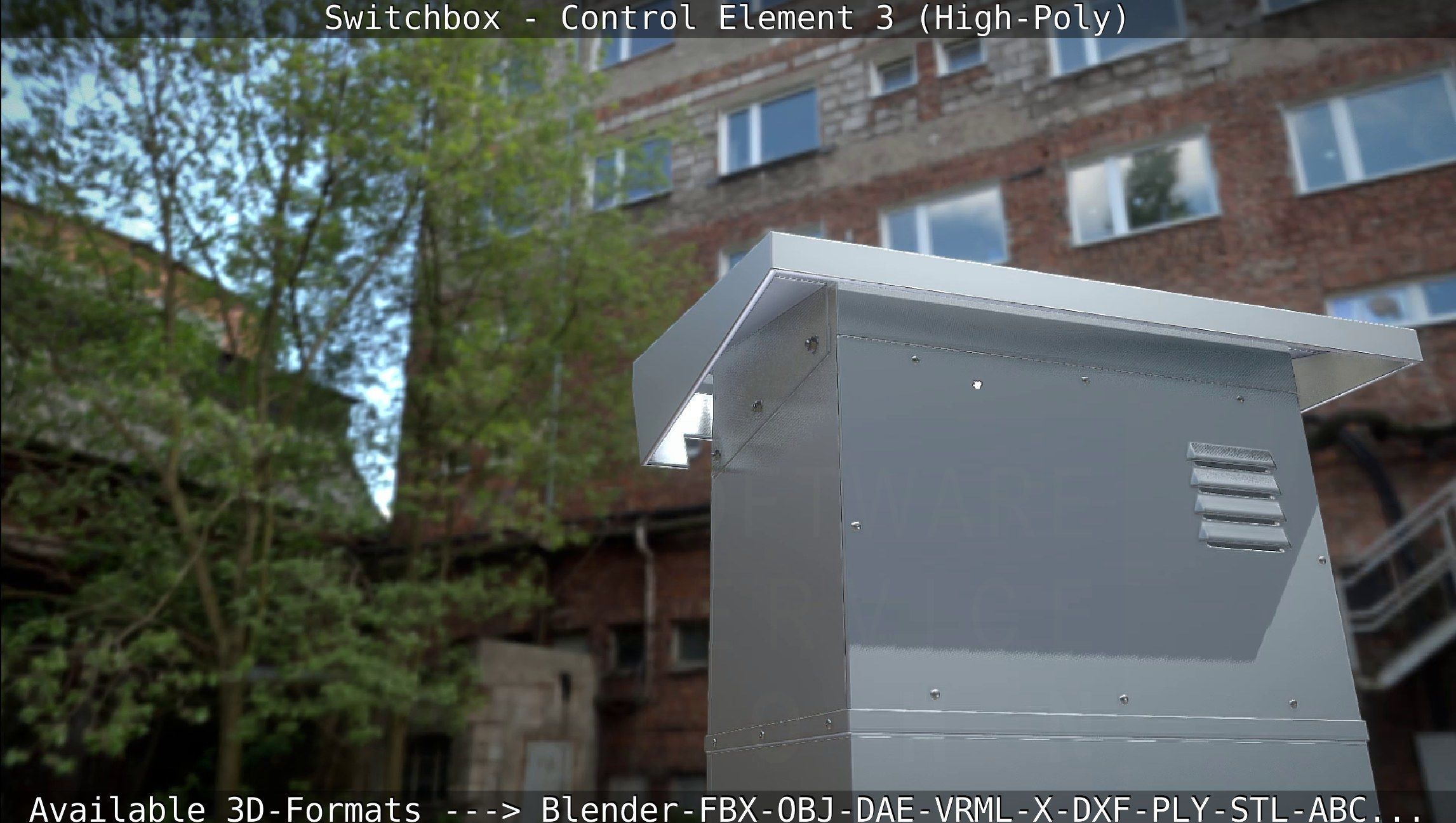 Switchbox - Control Element 3 - High-Poly 3D model_42