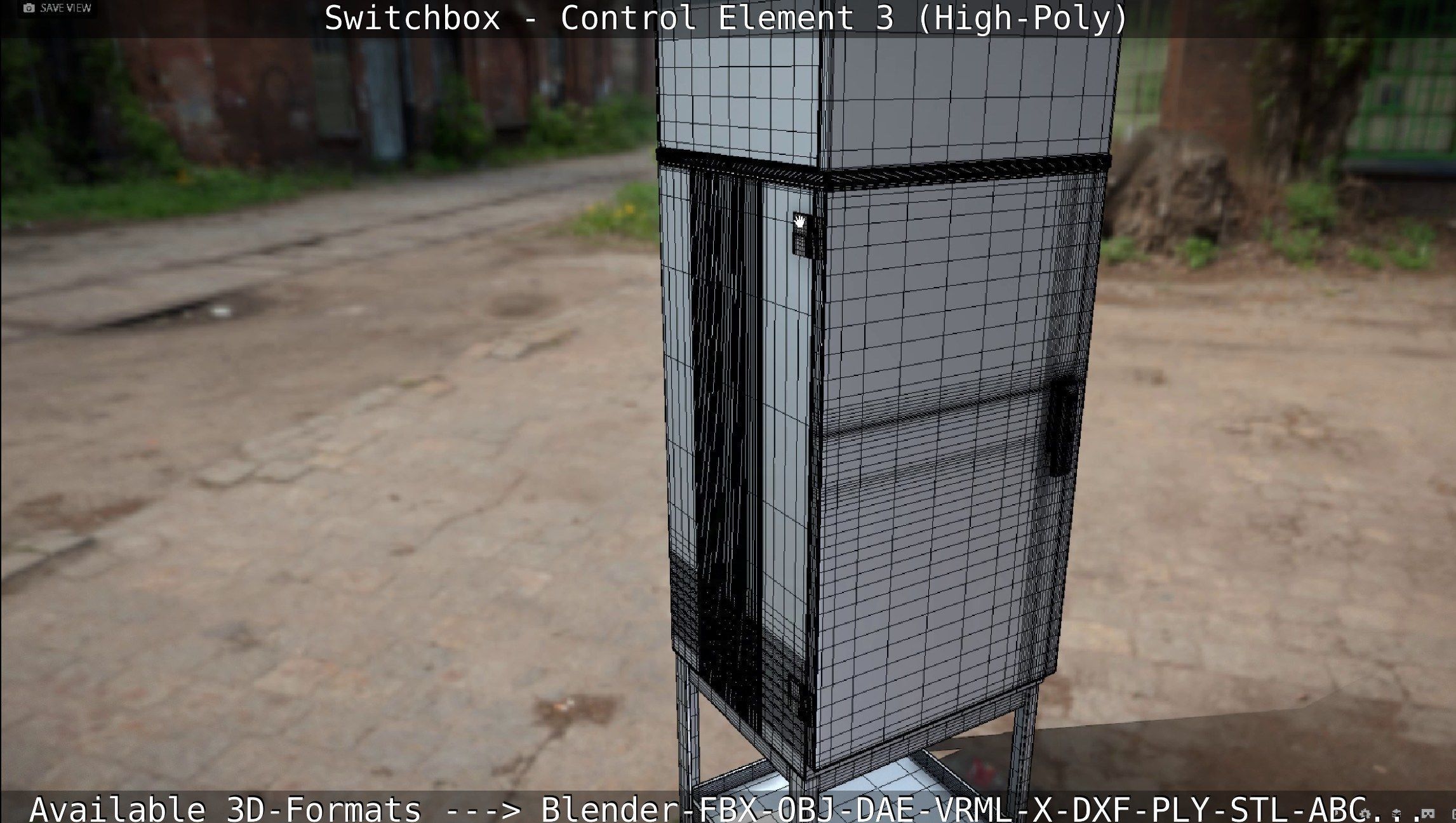 Switchbox - Control Element 3 - High-Poly 3D model_94