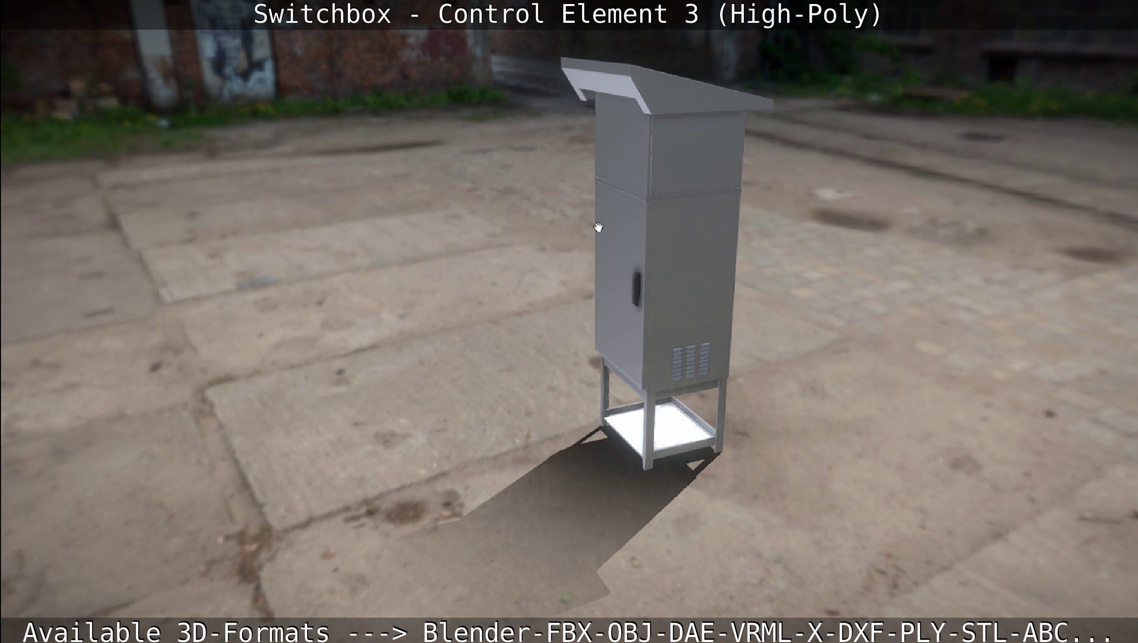 Switchbox - Control Element 3 - High-Poly 3D model_83