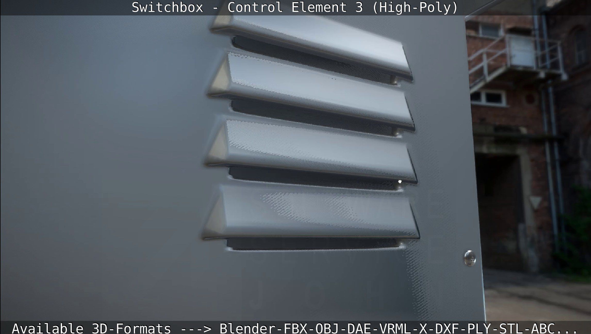 Switchbox - Control Element 3 - High-Poly 3D model_51
