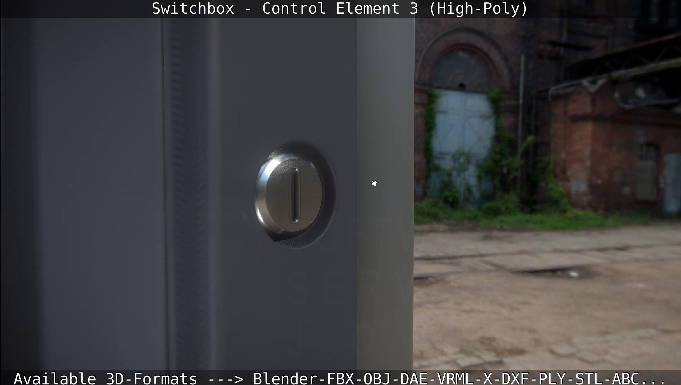 Switchbox - Control Element 3 - High-Poly 3D model_24