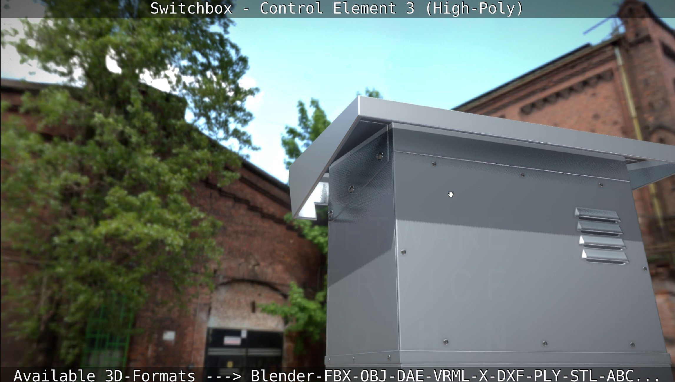 Switchbox - Control Element 3 - High-Poly 3D model_41