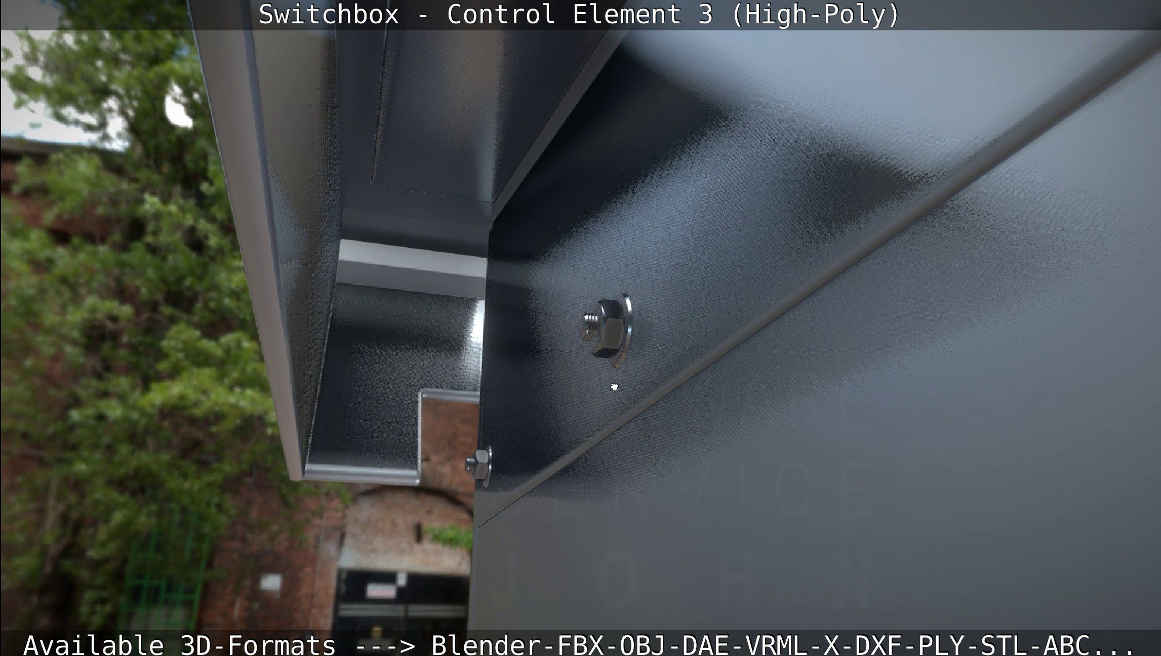 Switchbox - Control Element 3 - High-Poly 3D model_39