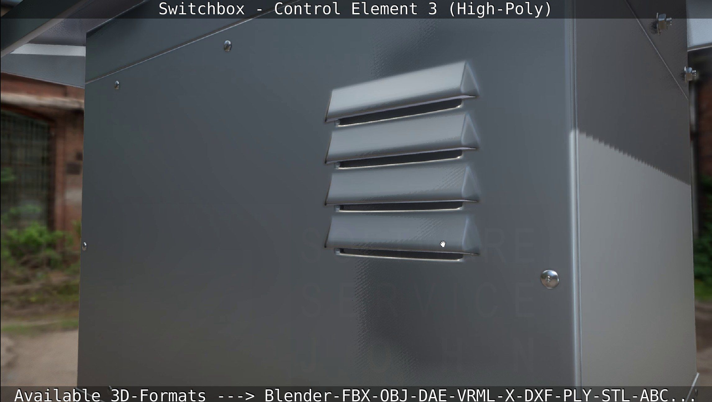 Switchbox - Control Element 3 - High-Poly 3D model_52