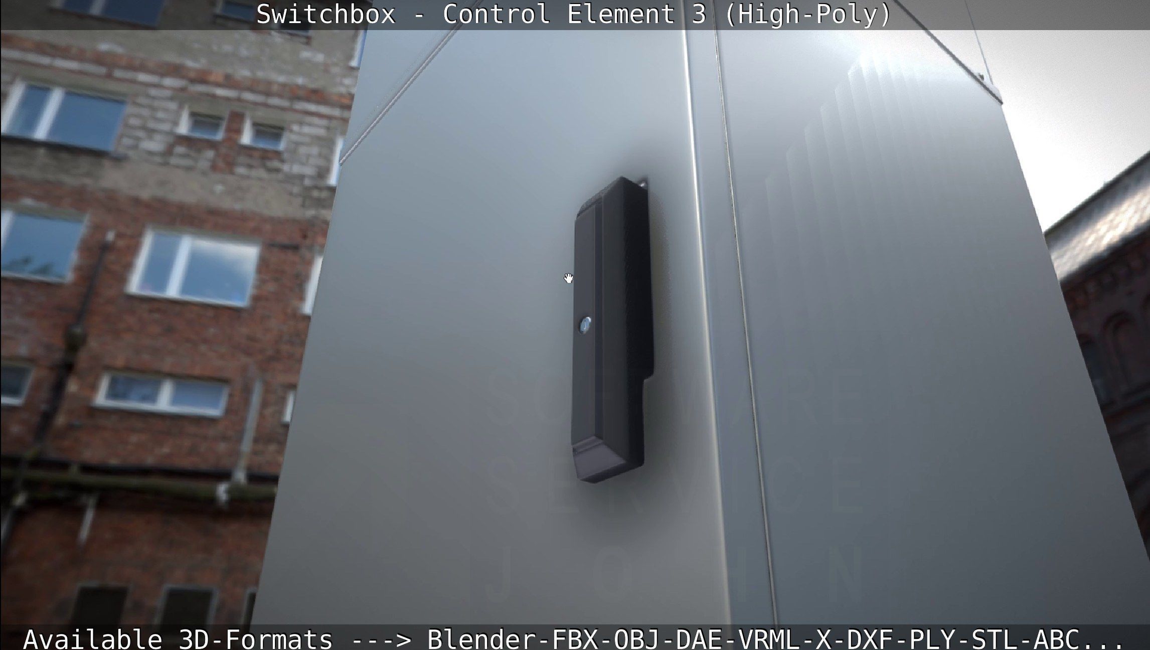 Switchbox - Control Element 3 - High-Poly 3D model_20