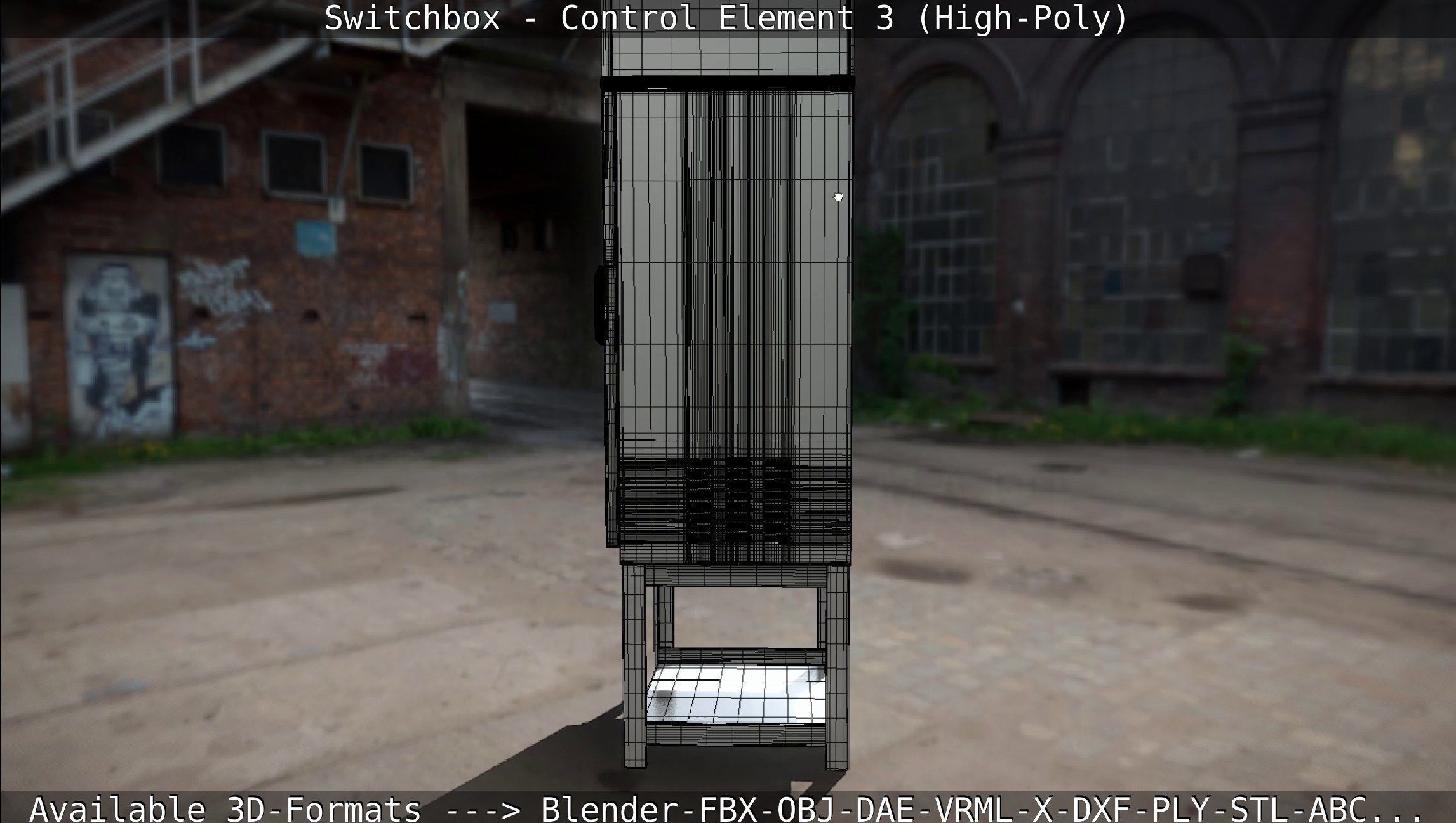 Switchbox - Control Element 3 - High-Poly 3D model_110