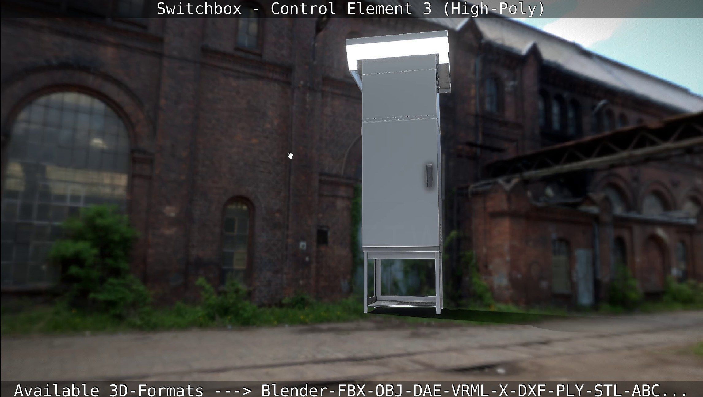 Switchbox - Control Element 3 - High-Poly 3D model_89