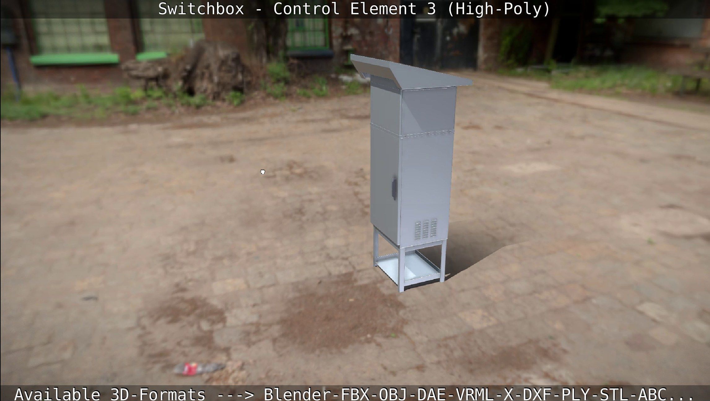 Switchbox - Control Element 3 - High-Poly 3D model_85