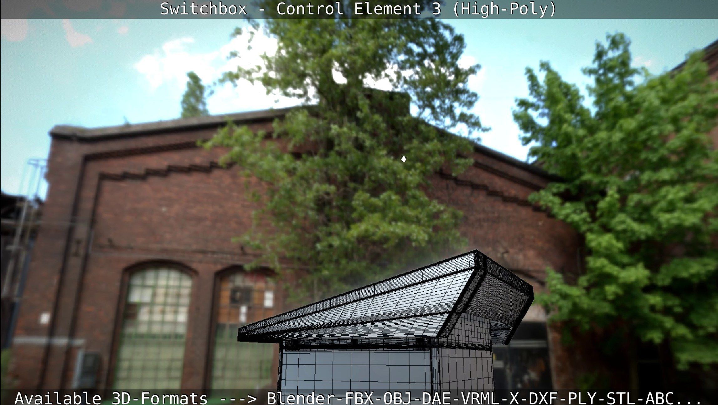 Switchbox - Control Element 3 - High-Poly 3D model_113