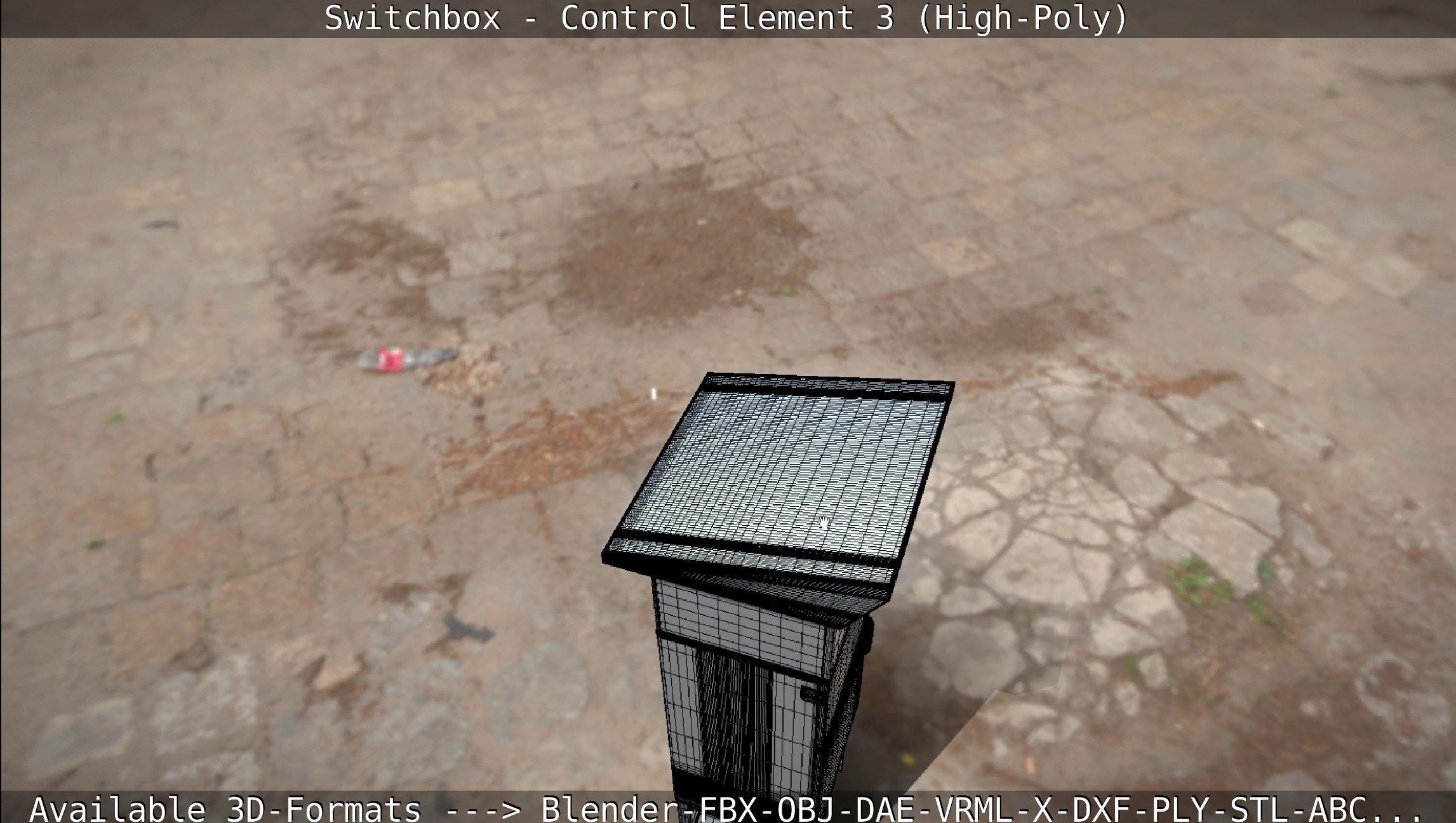 Switchbox - Control Element 3 - High-Poly 3D model_112