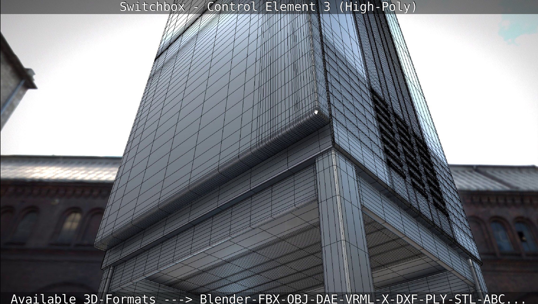 Switchbox - Control Element 3 - High-Poly 3D model_102