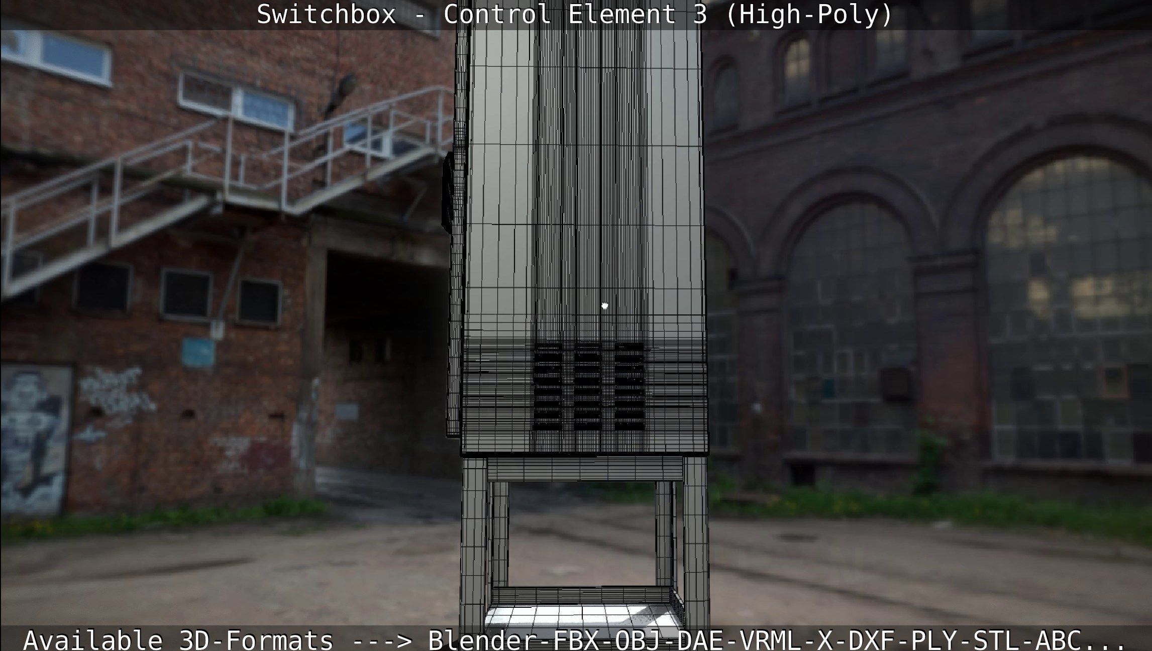 Switchbox - Control Element 3 - High-Poly 3D model_104