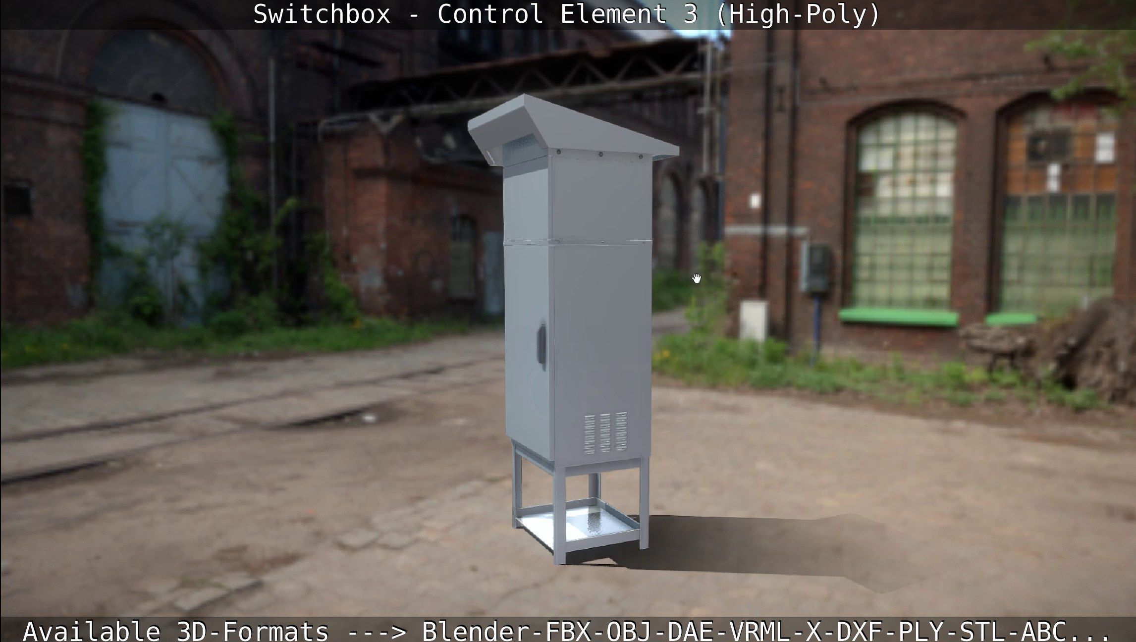 Switchbox - Control Element 3 - High-Poly 3D model_3