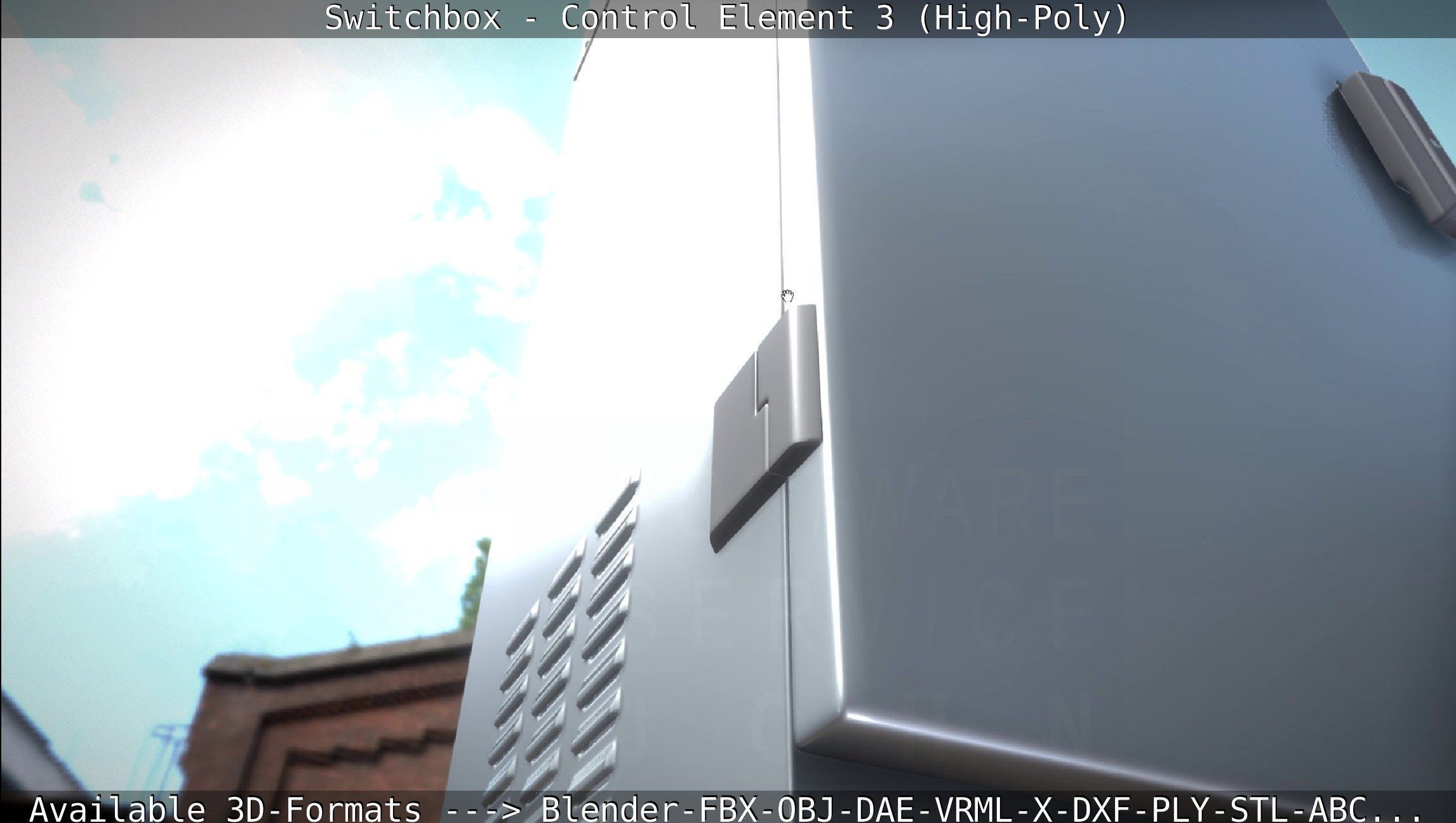 Switchbox - Control Element 3 - High-Poly 3D model_75