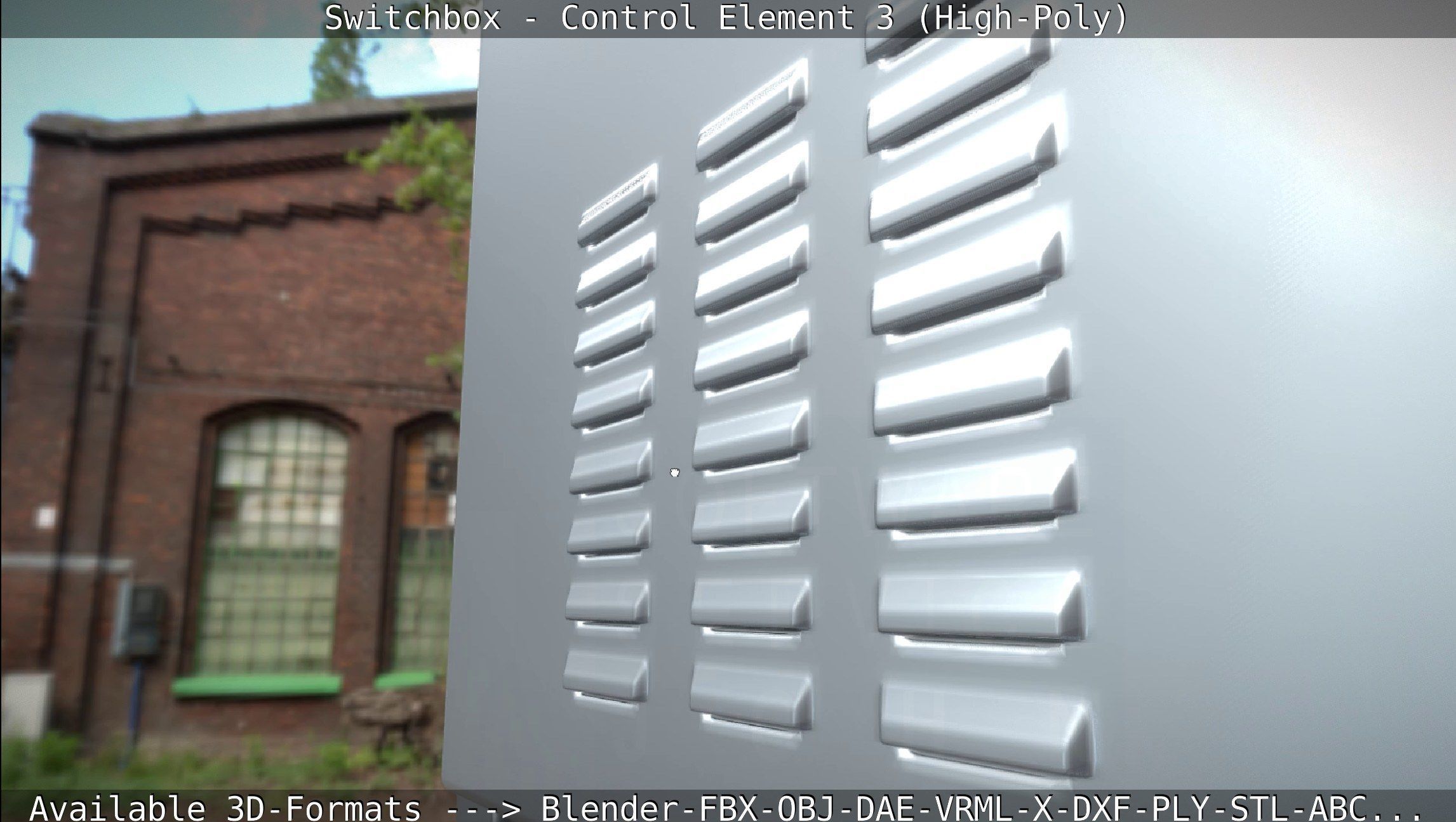 Switchbox - Control Element 3 - High-Poly 3D model_58